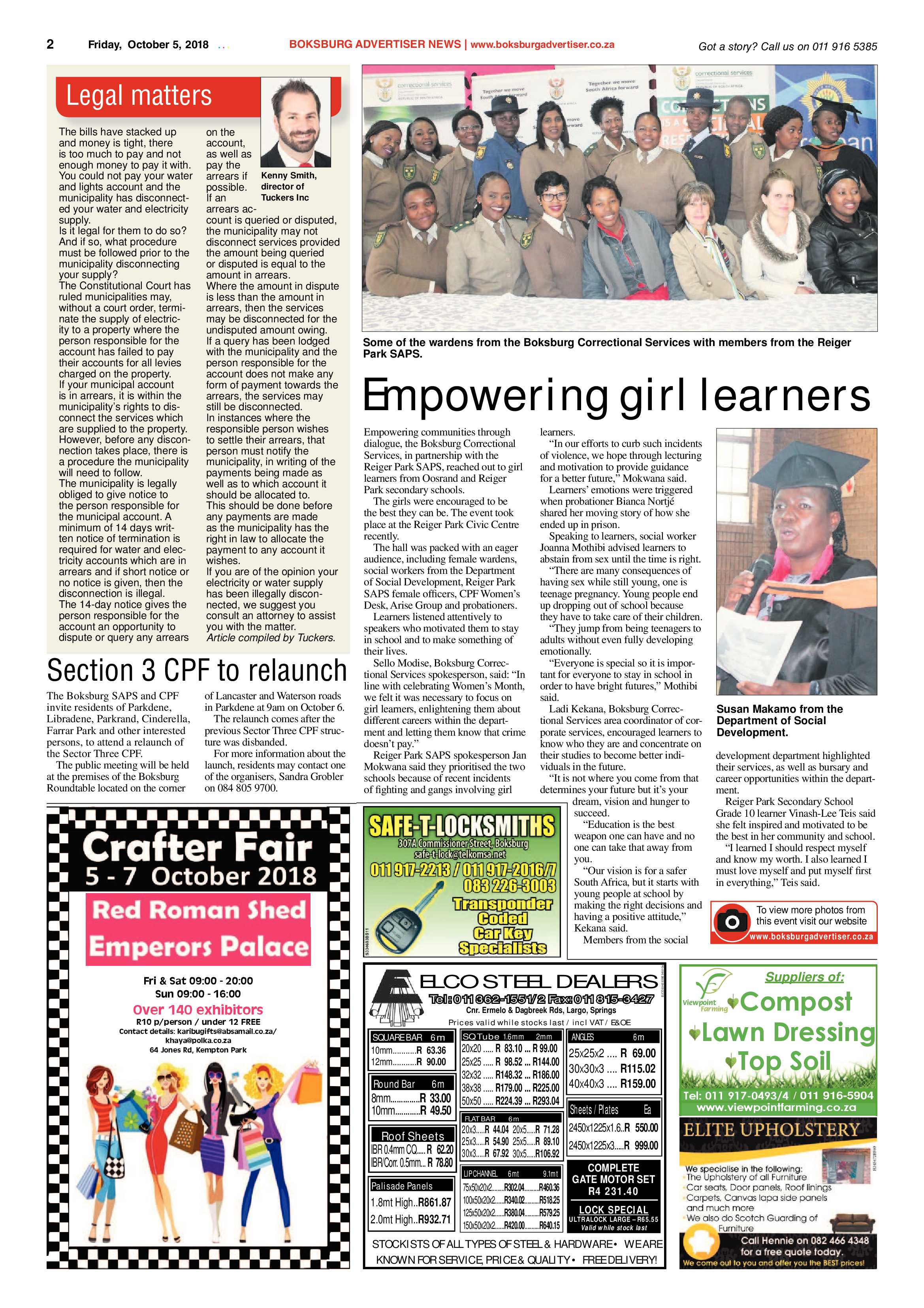 Boksburg Advertiser 02 October 2018 page 2