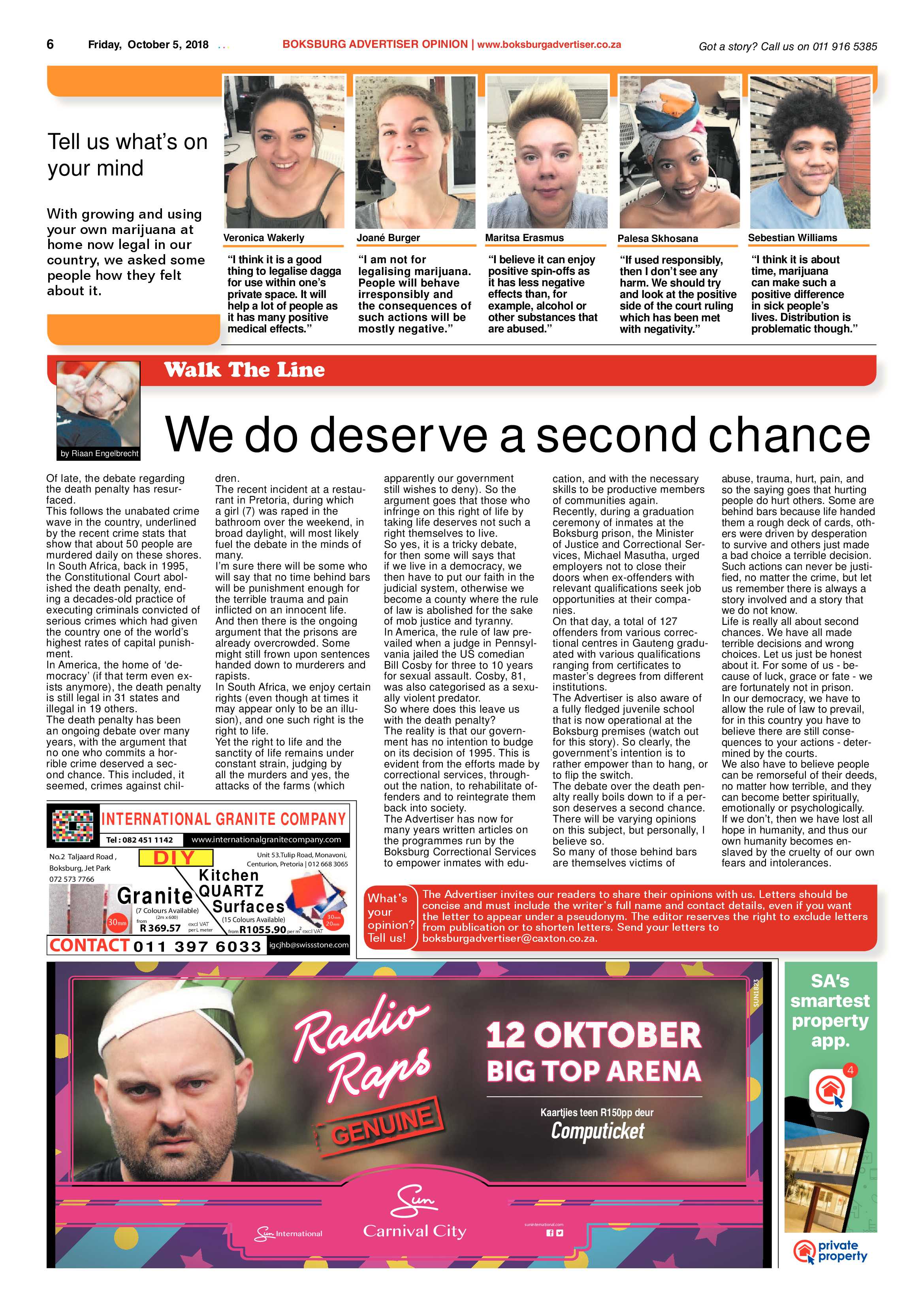 Boksburg Advertiser 02 October 2018 page 6