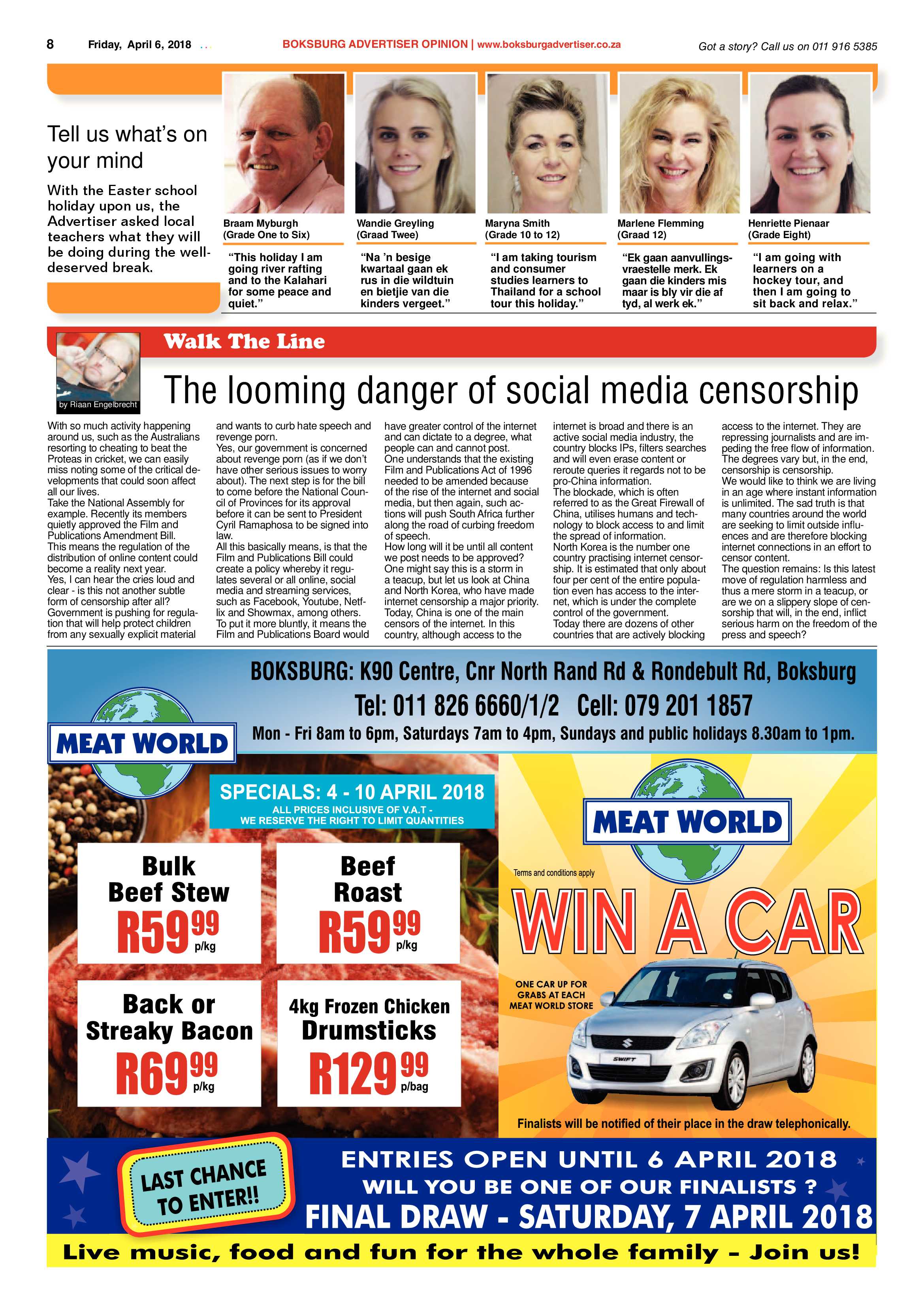 Boksburg Advertiser 03 April 2018 page 8