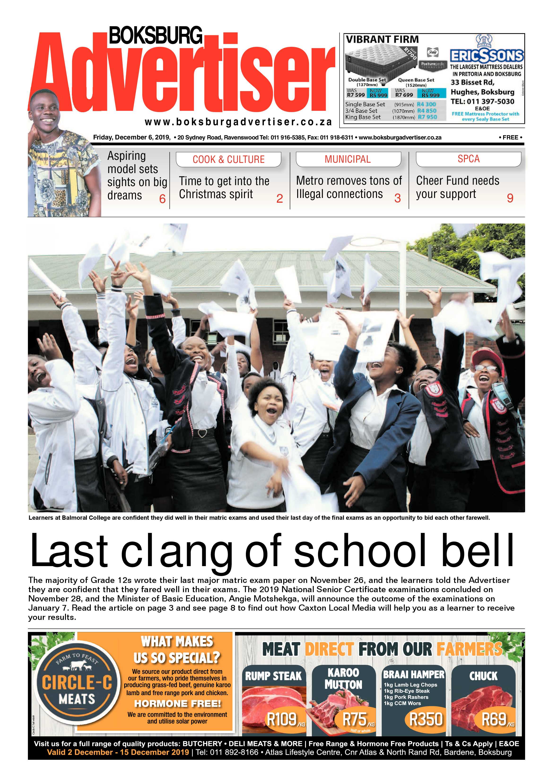 Boksburg Advertiser 03 December 2019 page 1
