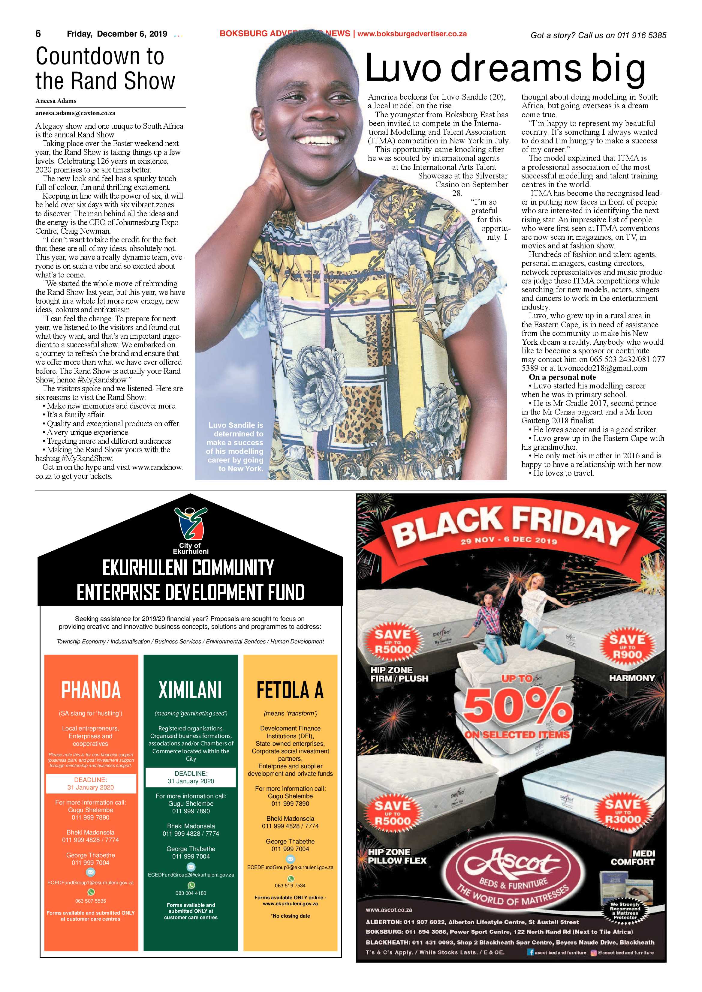 Boksburg Advertiser 03 December 2019 page 6