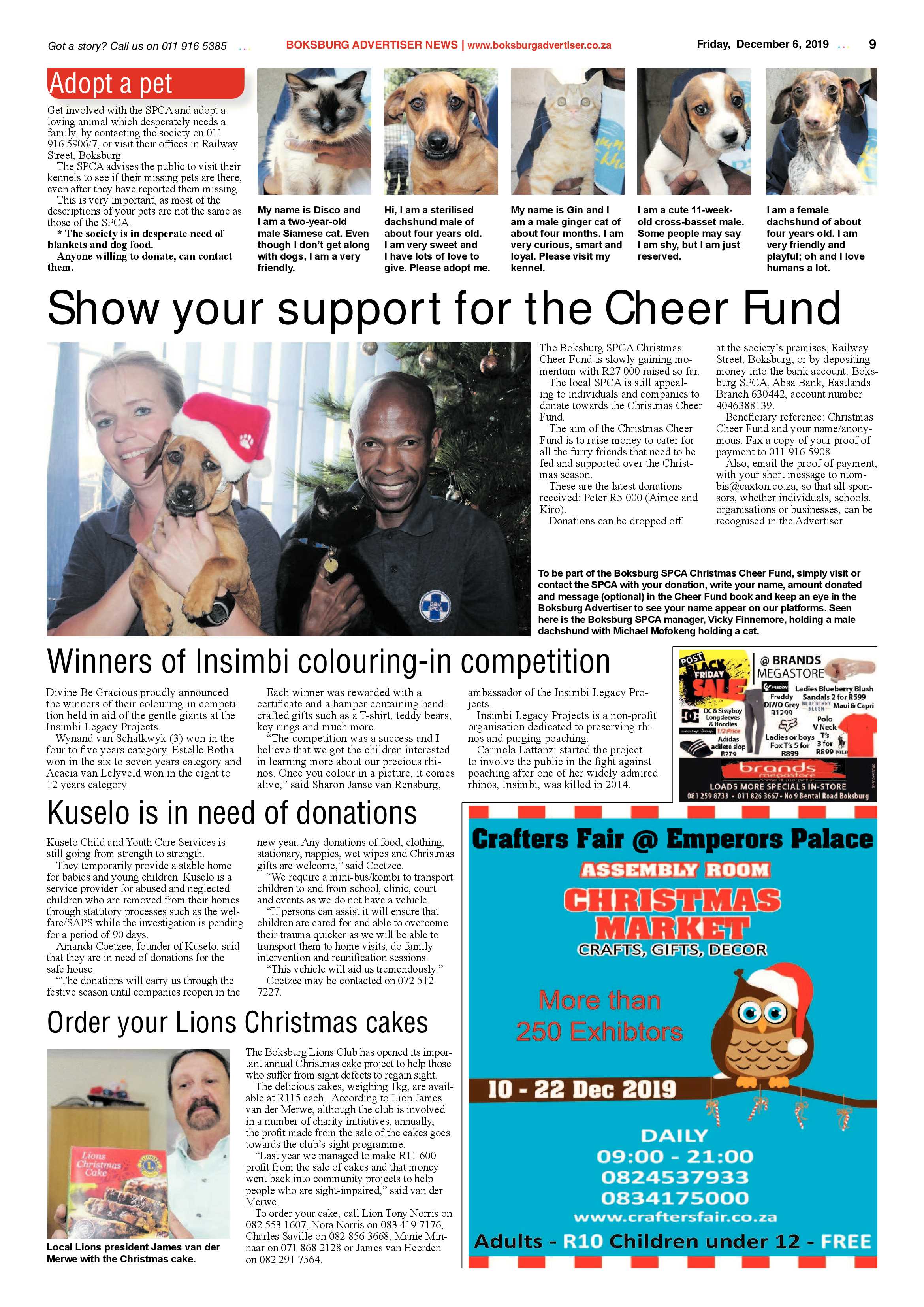 Boksburg Advertiser 03 December 2019 page 9