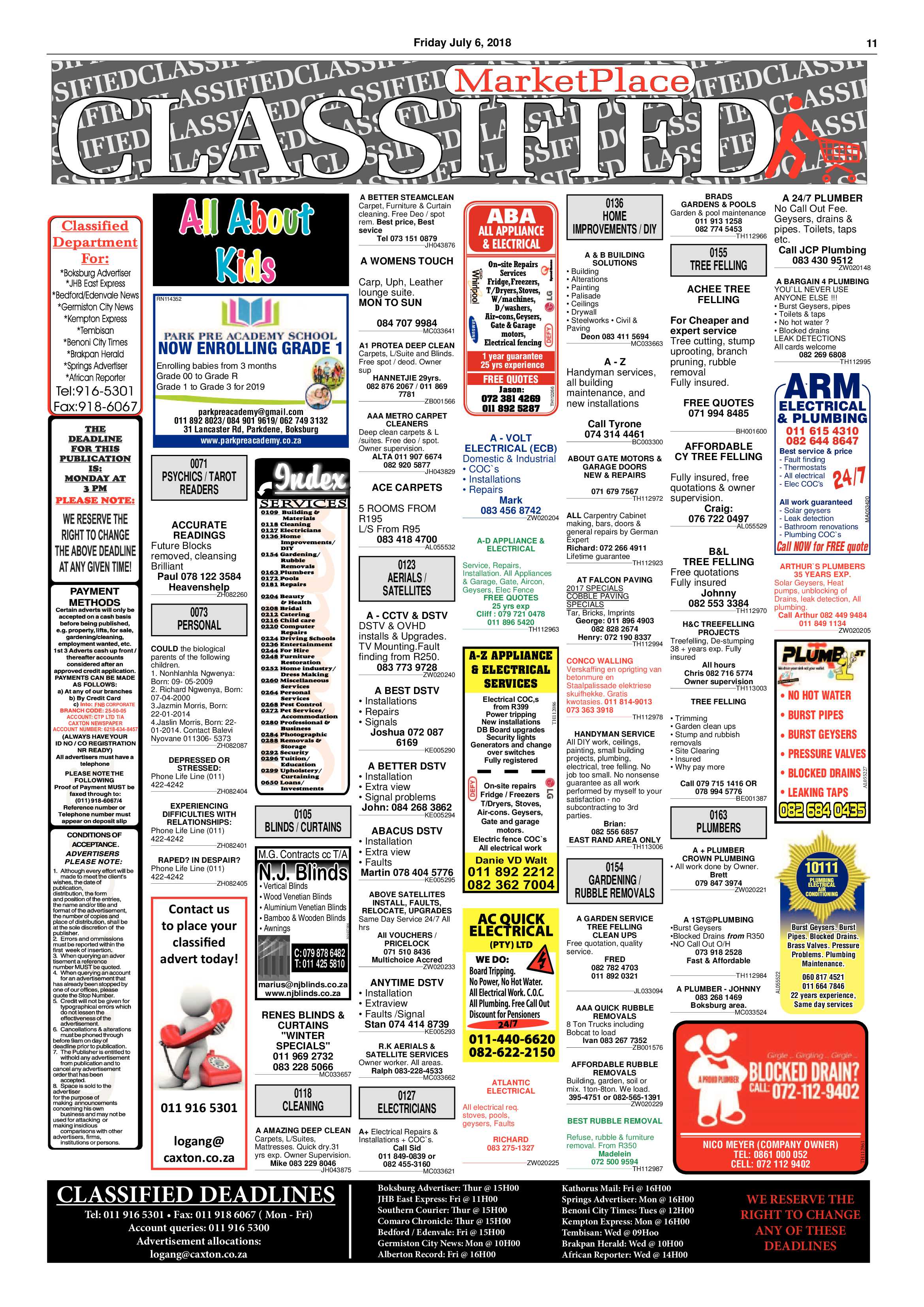 Boksburg Advertiser 03 July 2018 page 11