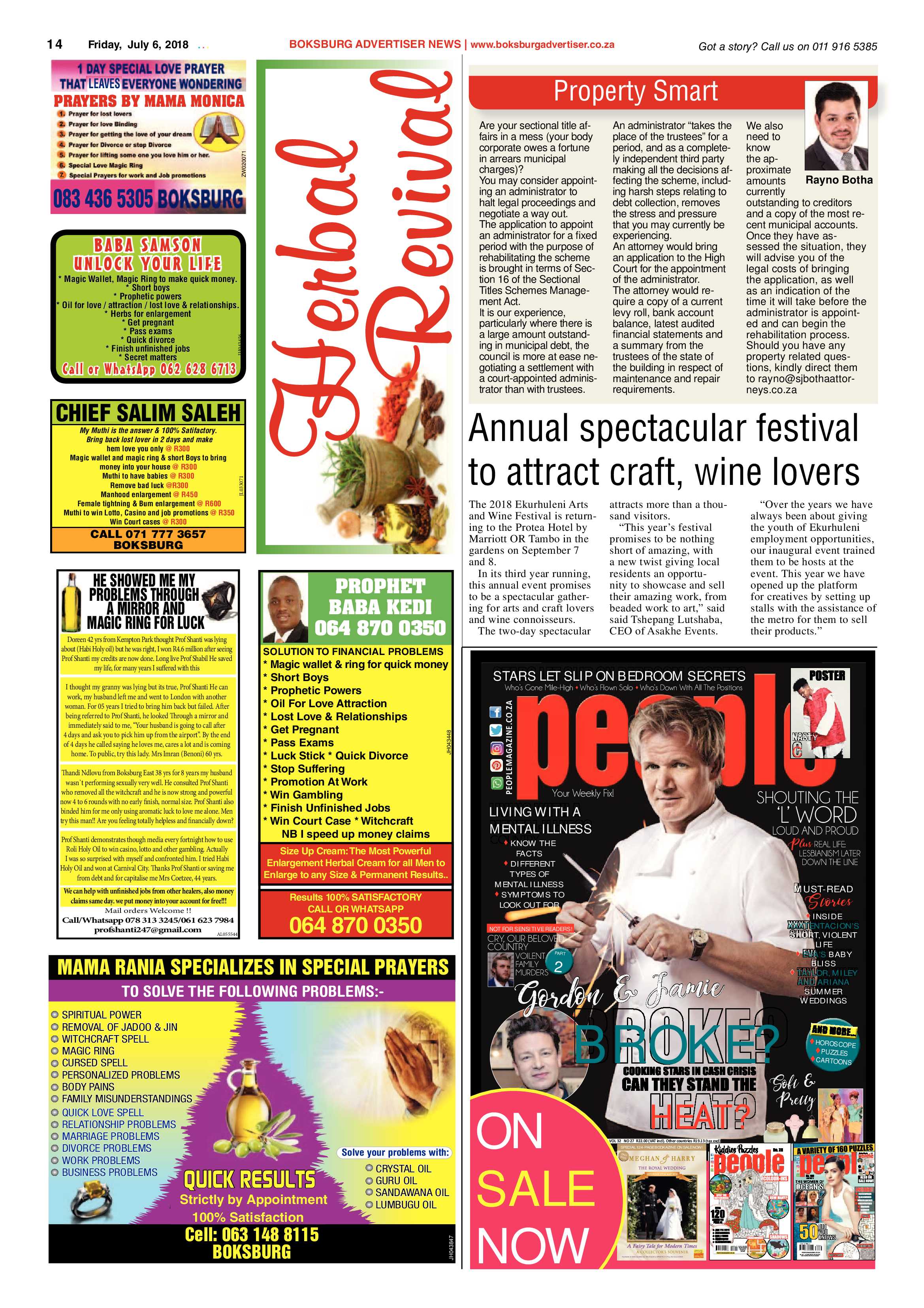 Boksburg Advertiser 03 July 2018 page 14