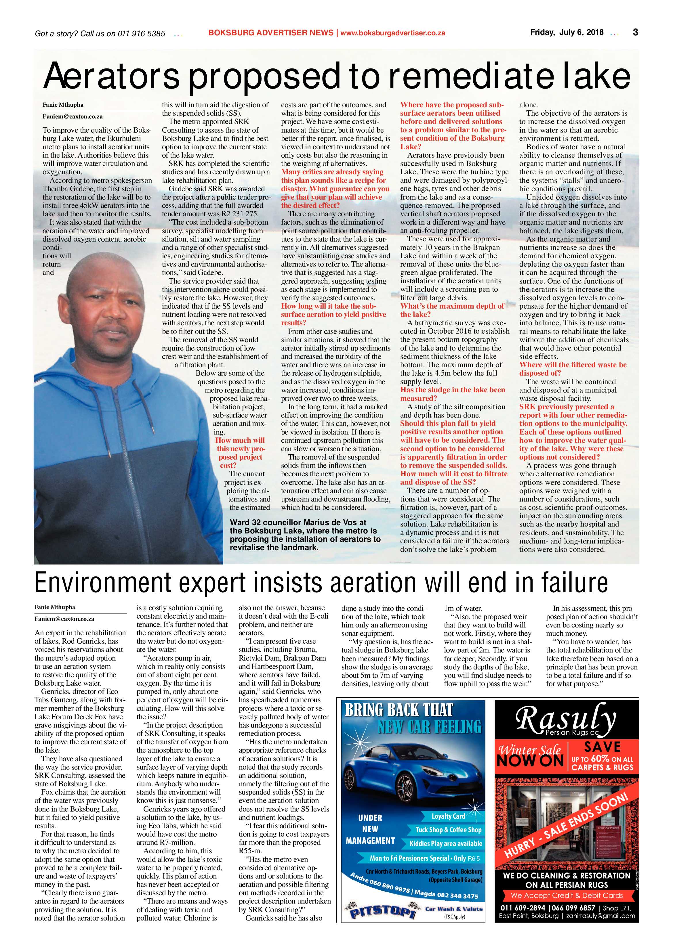 Boksburg Advertiser 03 July 2018 page 3