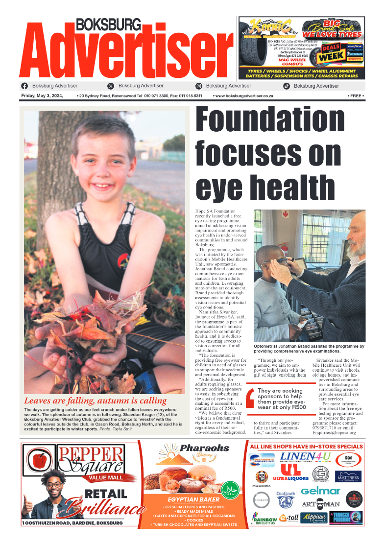 Boksburg Advertiser 03 May 2024 page 1