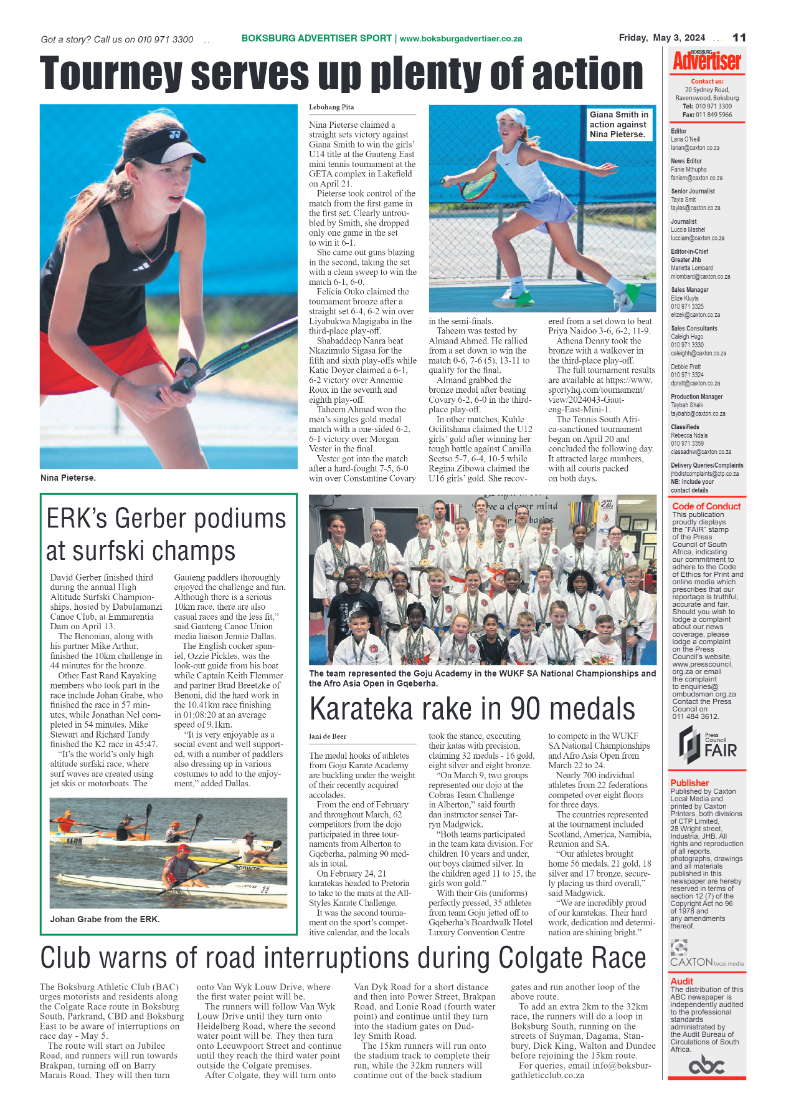 Boksburg Advertiser 03 May 2024 page 11