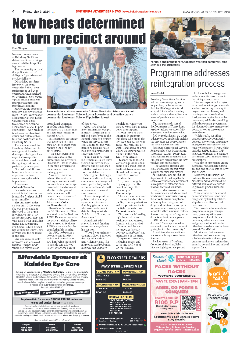 Boksburg Advertiser 03 May 2024 page 4