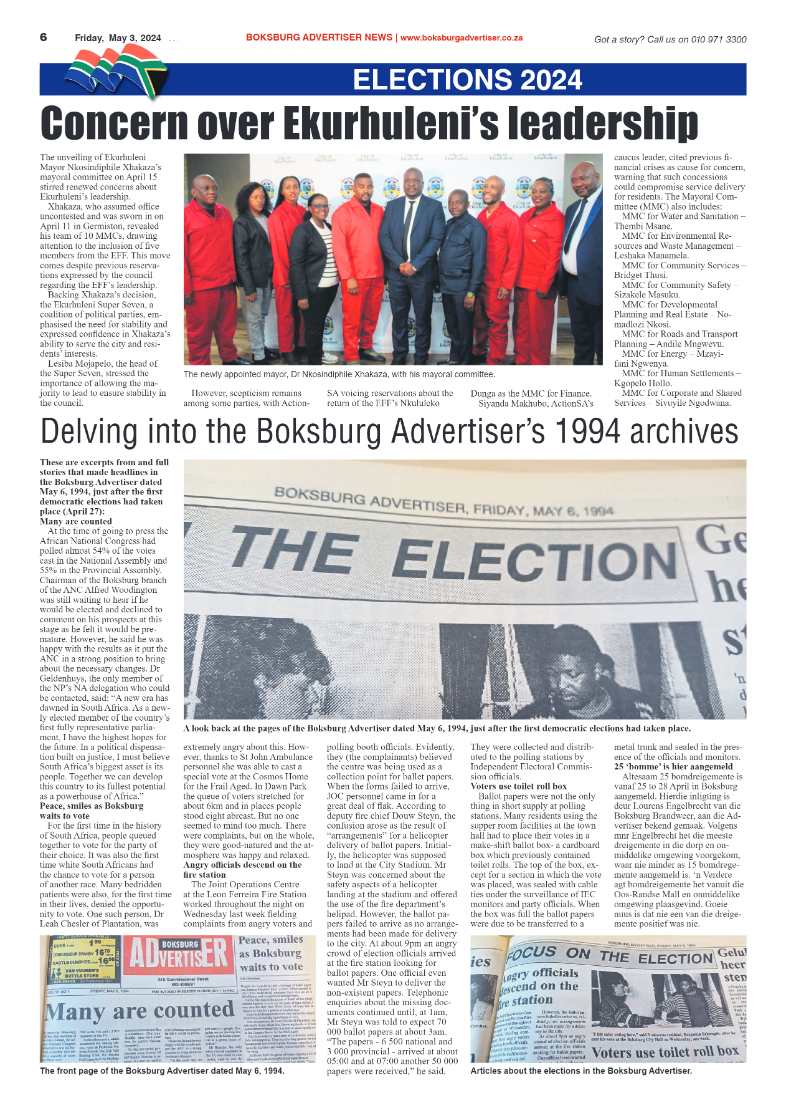 Boksburg Advertiser 03 May 2024 page 6