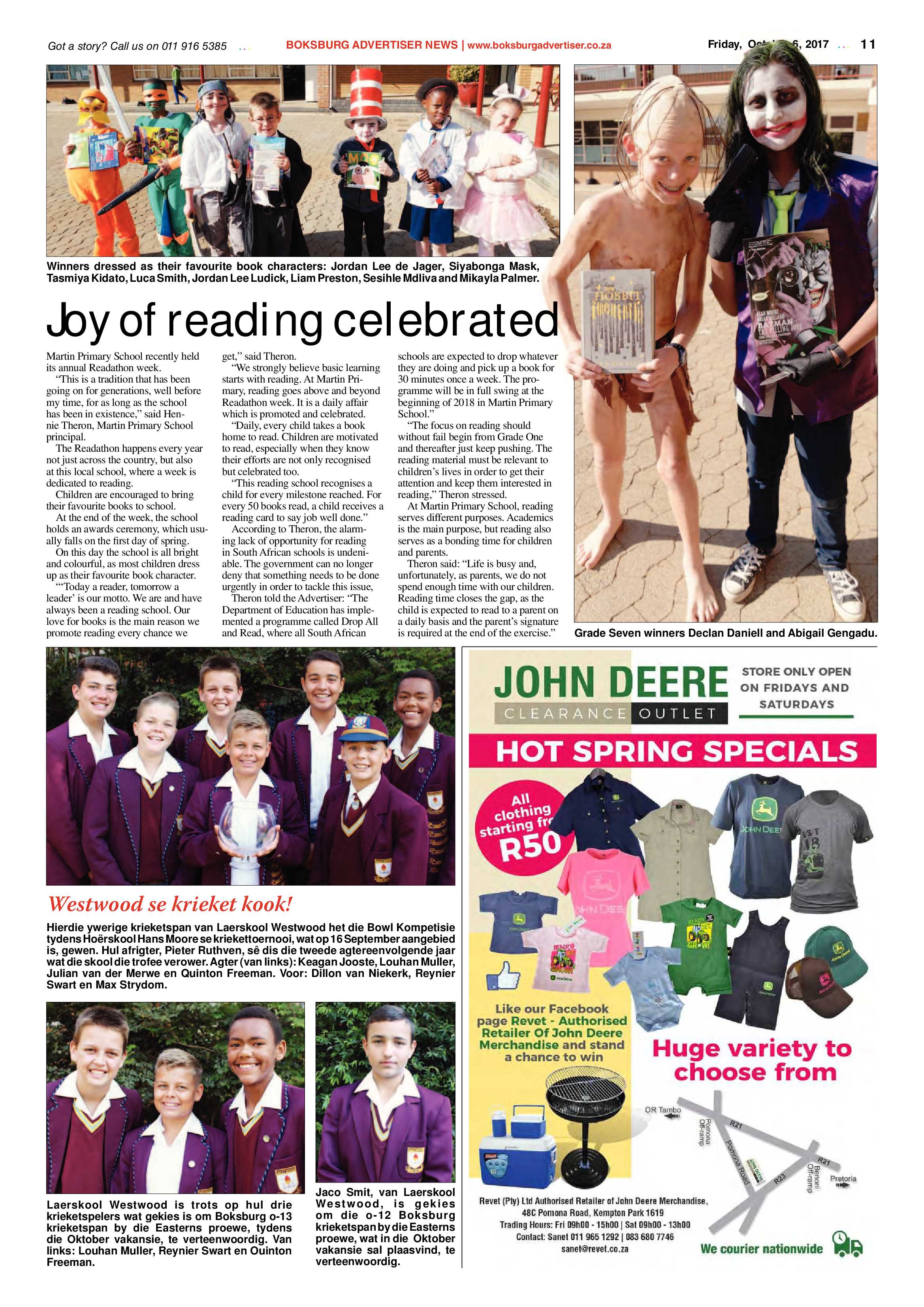 Boksburg Advertiser 03 October 2017 page 11