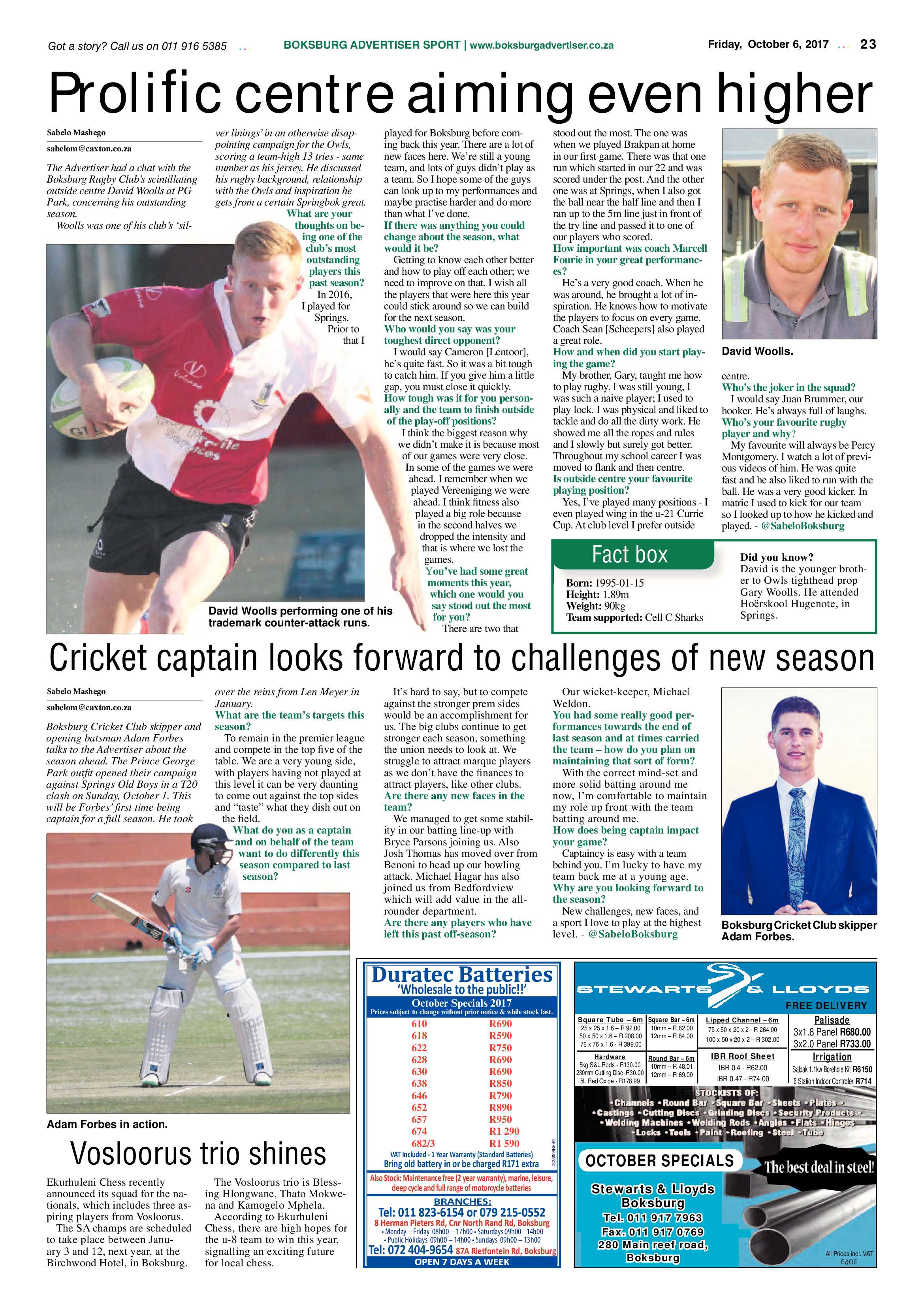 Boksburg Advertiser 03 October 2017 page 23