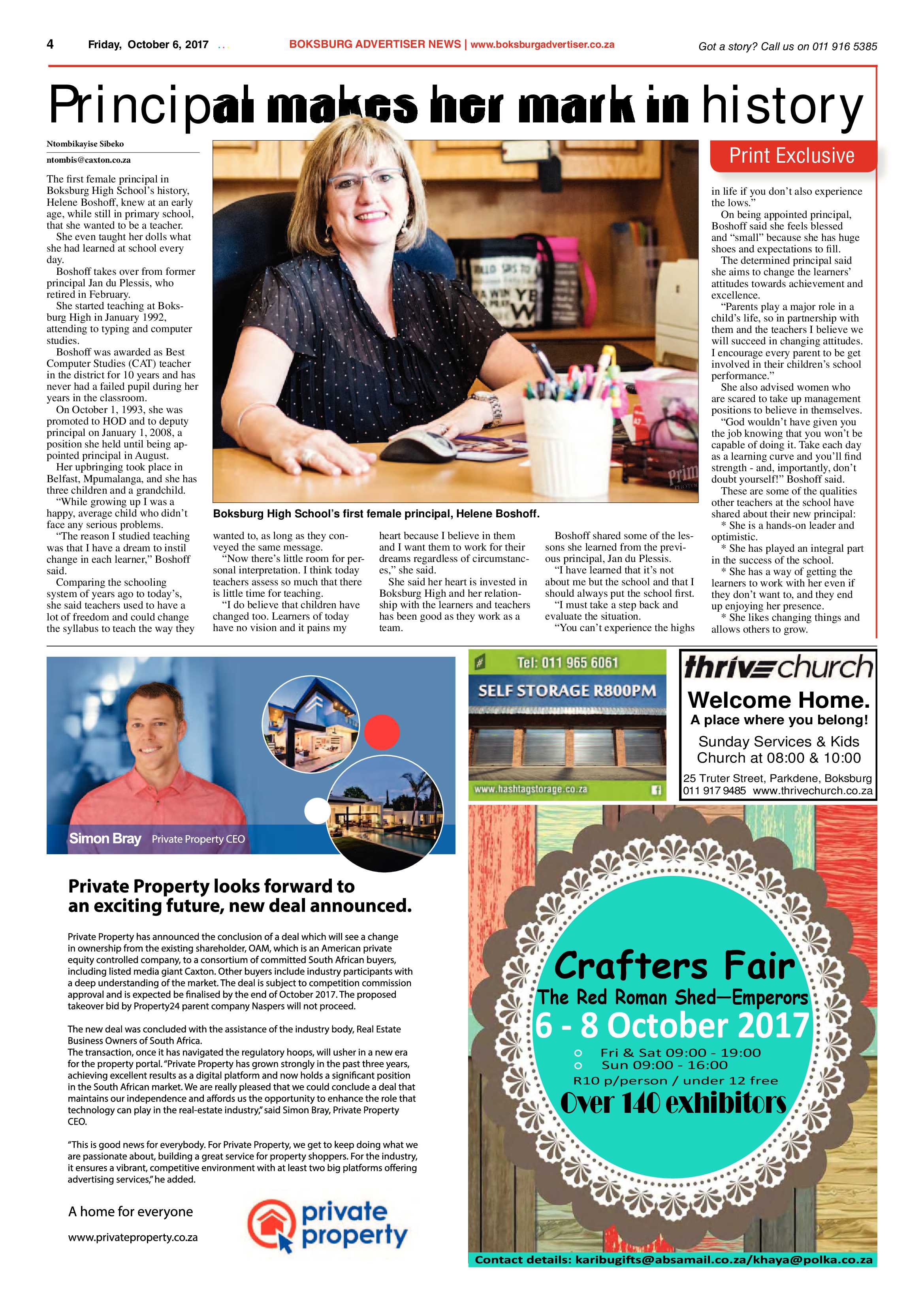 Boksburg Advertiser 03 October 2017 page 4