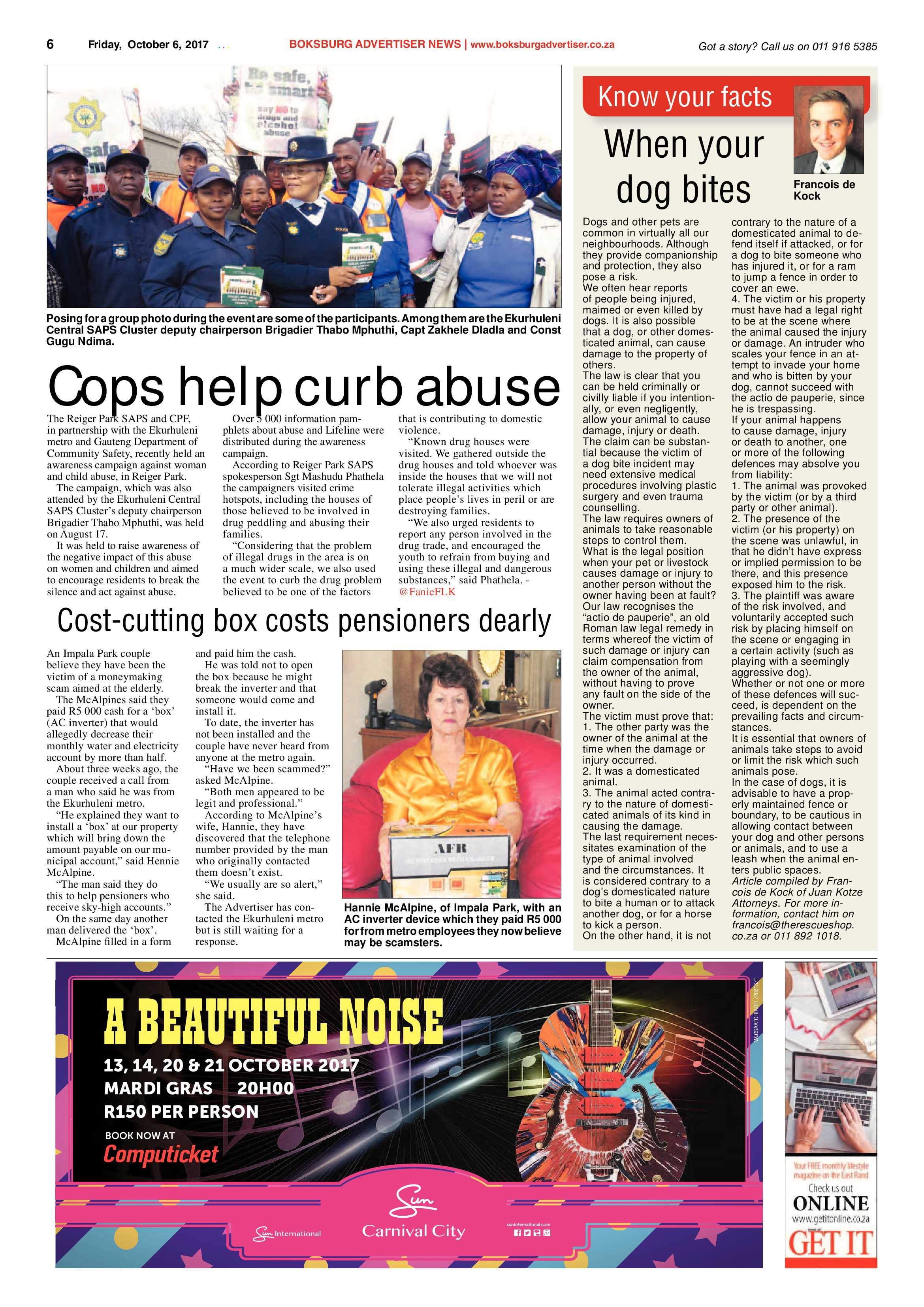 Boksburg Advertiser 03 October 2017 page 6