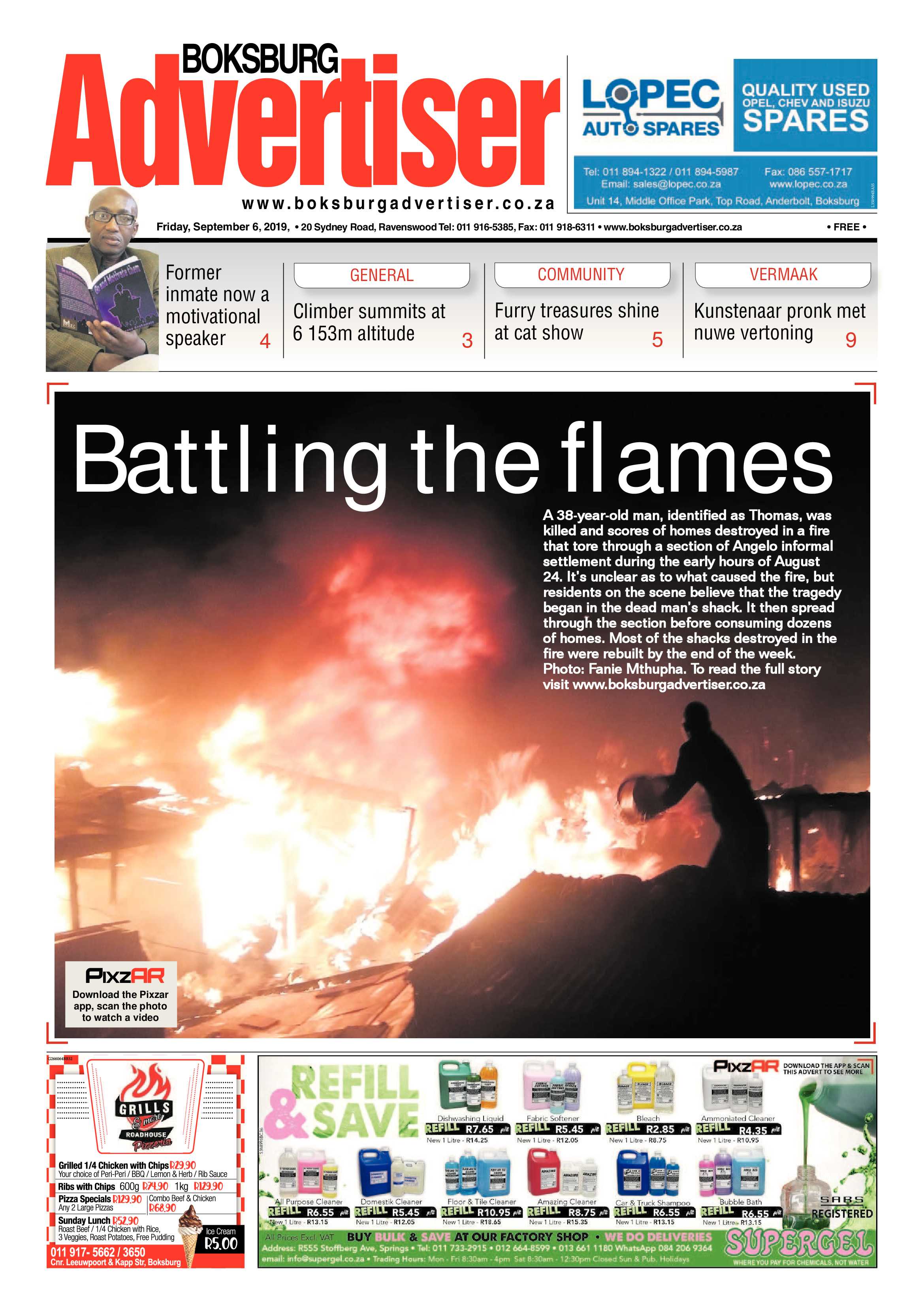 Boksburg Advertiser 03 September 2019 page 1