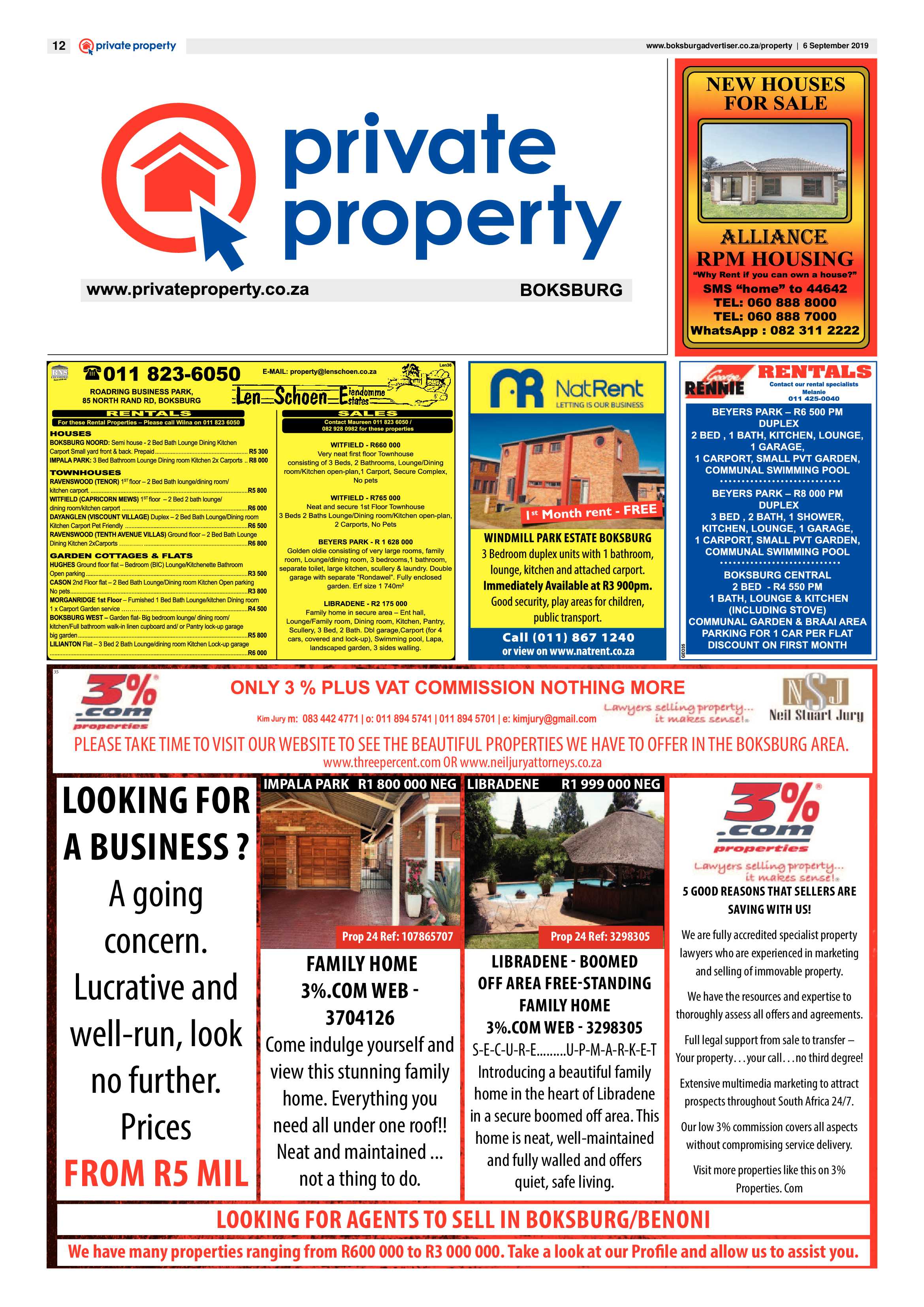Boksburg Advertiser 03 September 2019 page 12