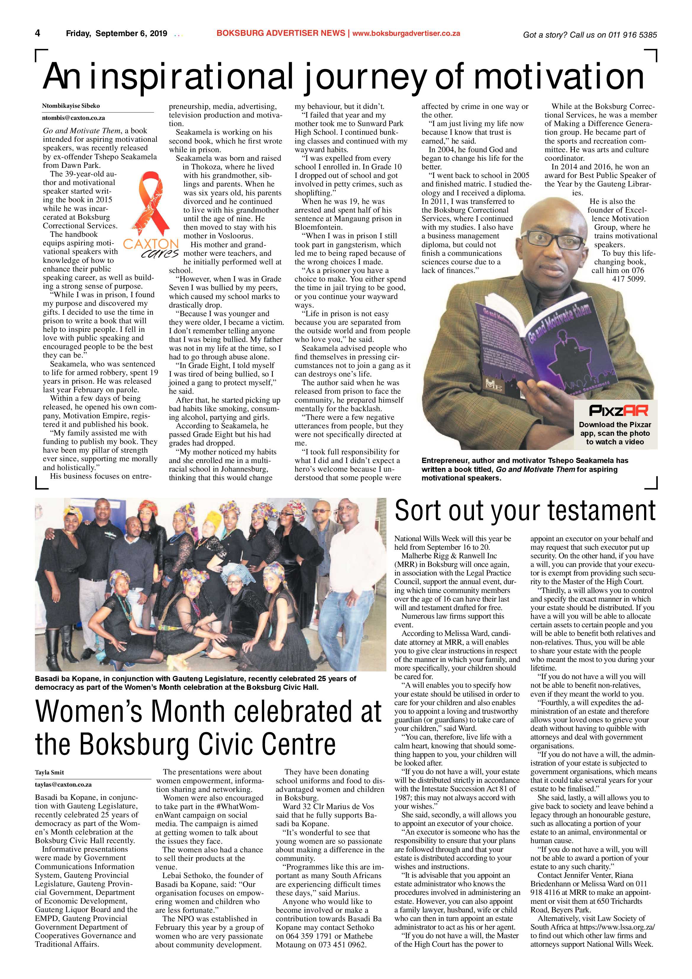 Boksburg Advertiser 03 September 2019 page 4