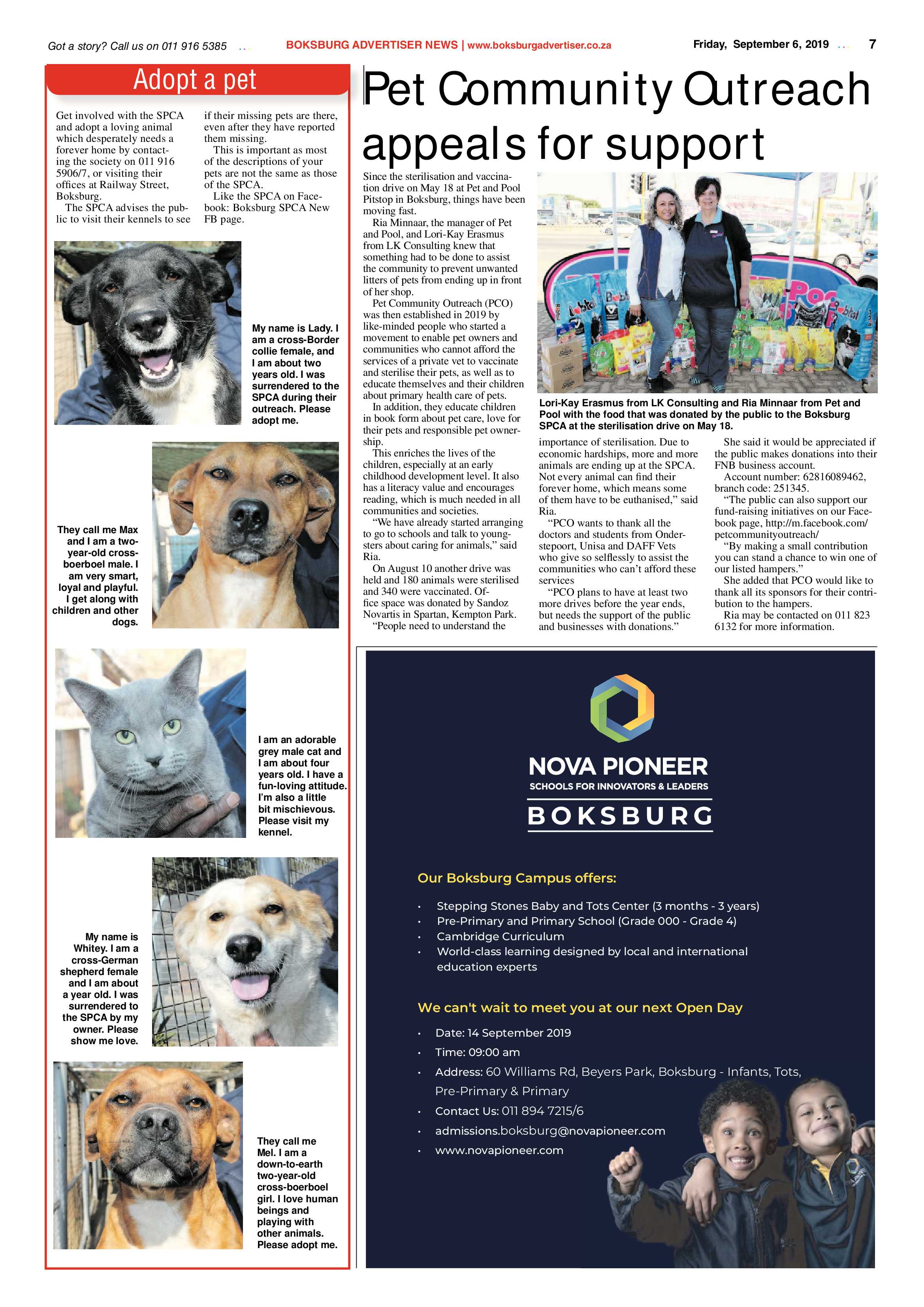 Boksburg Advertiser 03 September 2019 page 7