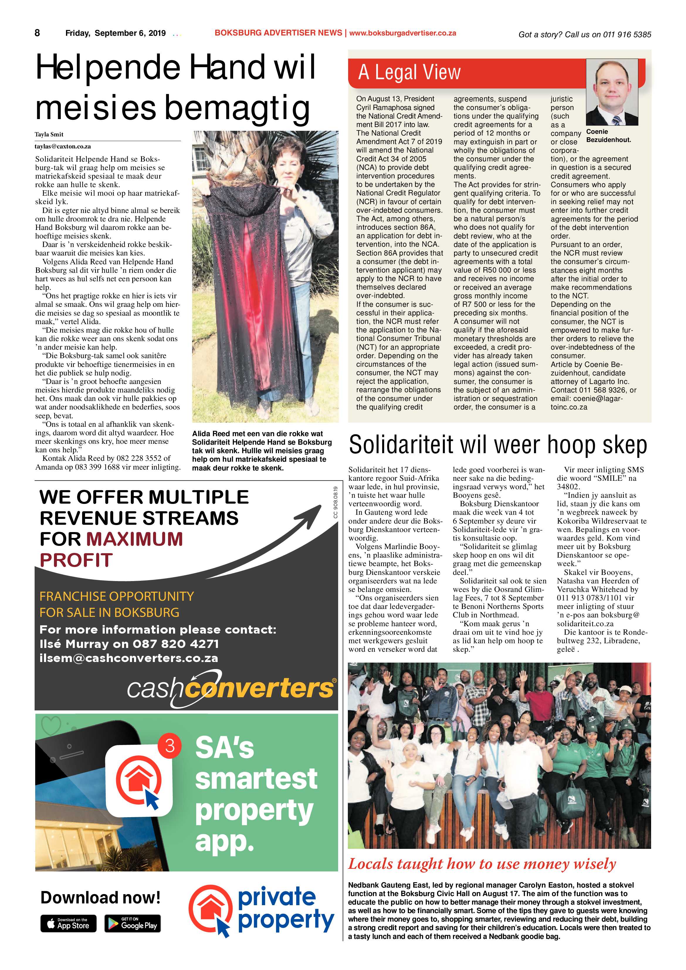 Boksburg Advertiser 03 September 2019 page 8