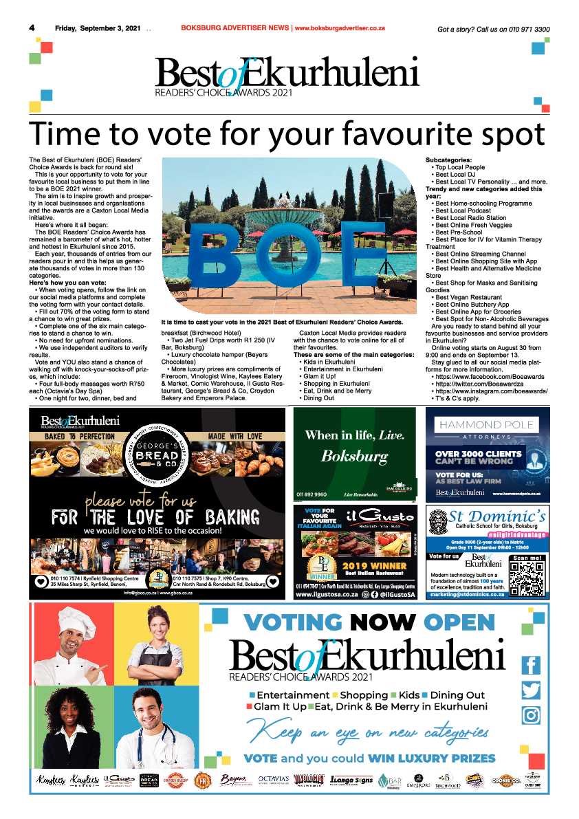 Boksburg Advertiser 03 September 2021 page 6