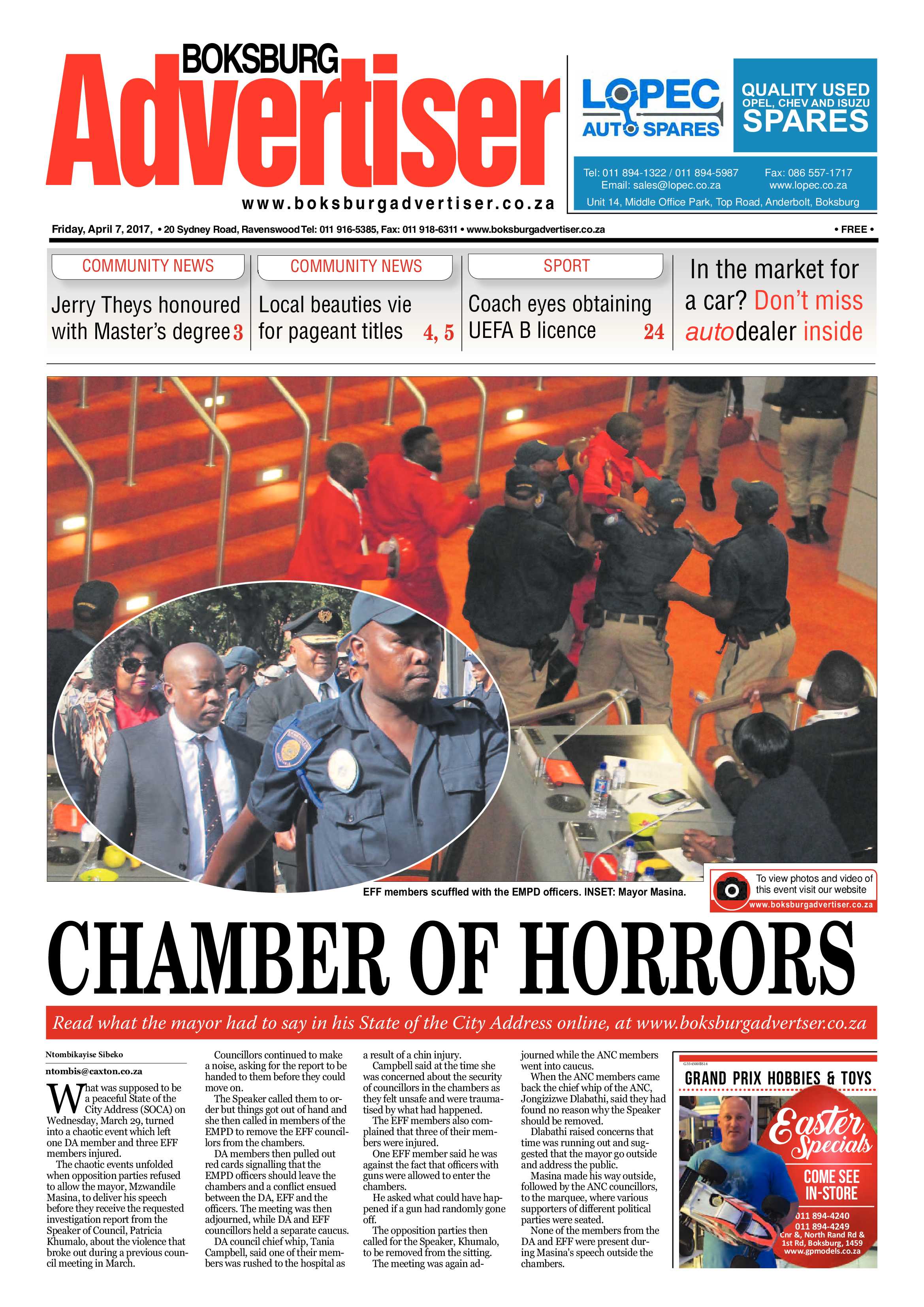 Boksburg Advertiser 04 April 2017 page 1
