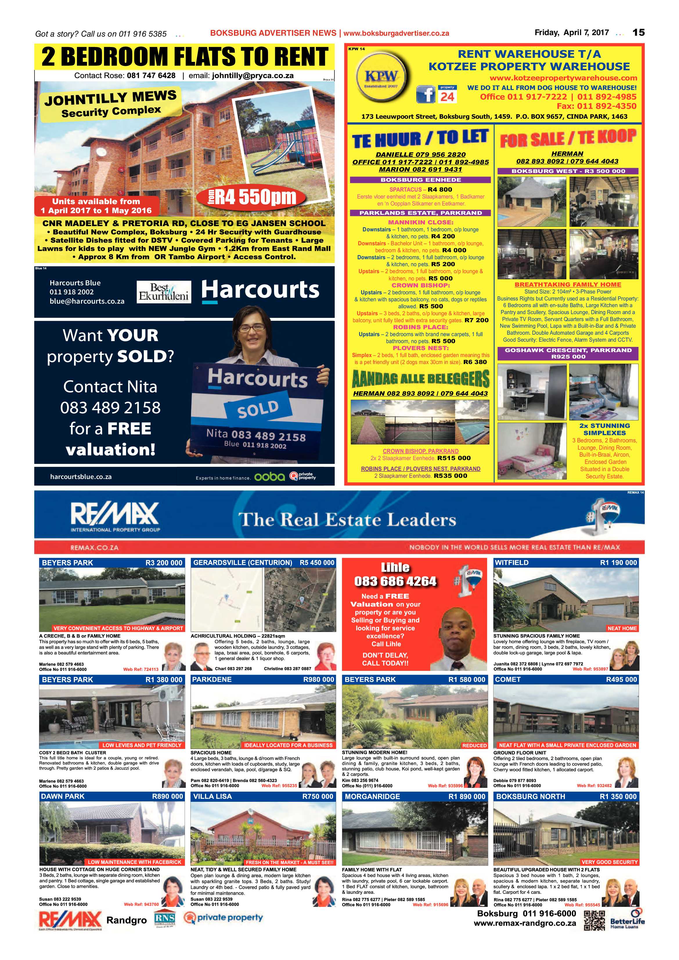 Boksburg Advertiser 04 April 2017 page 15