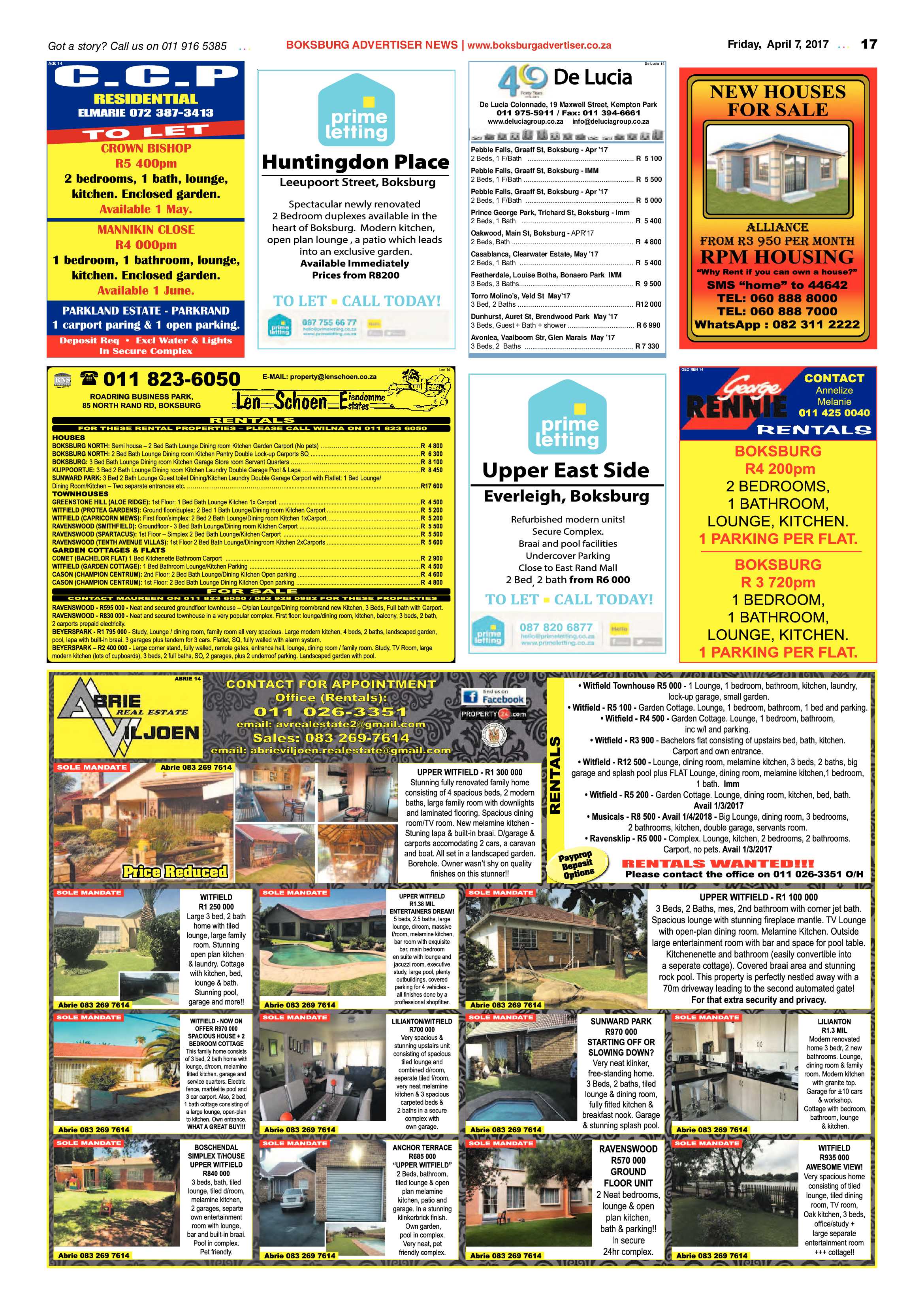 Boksburg Advertiser 04 April 2017 page 17