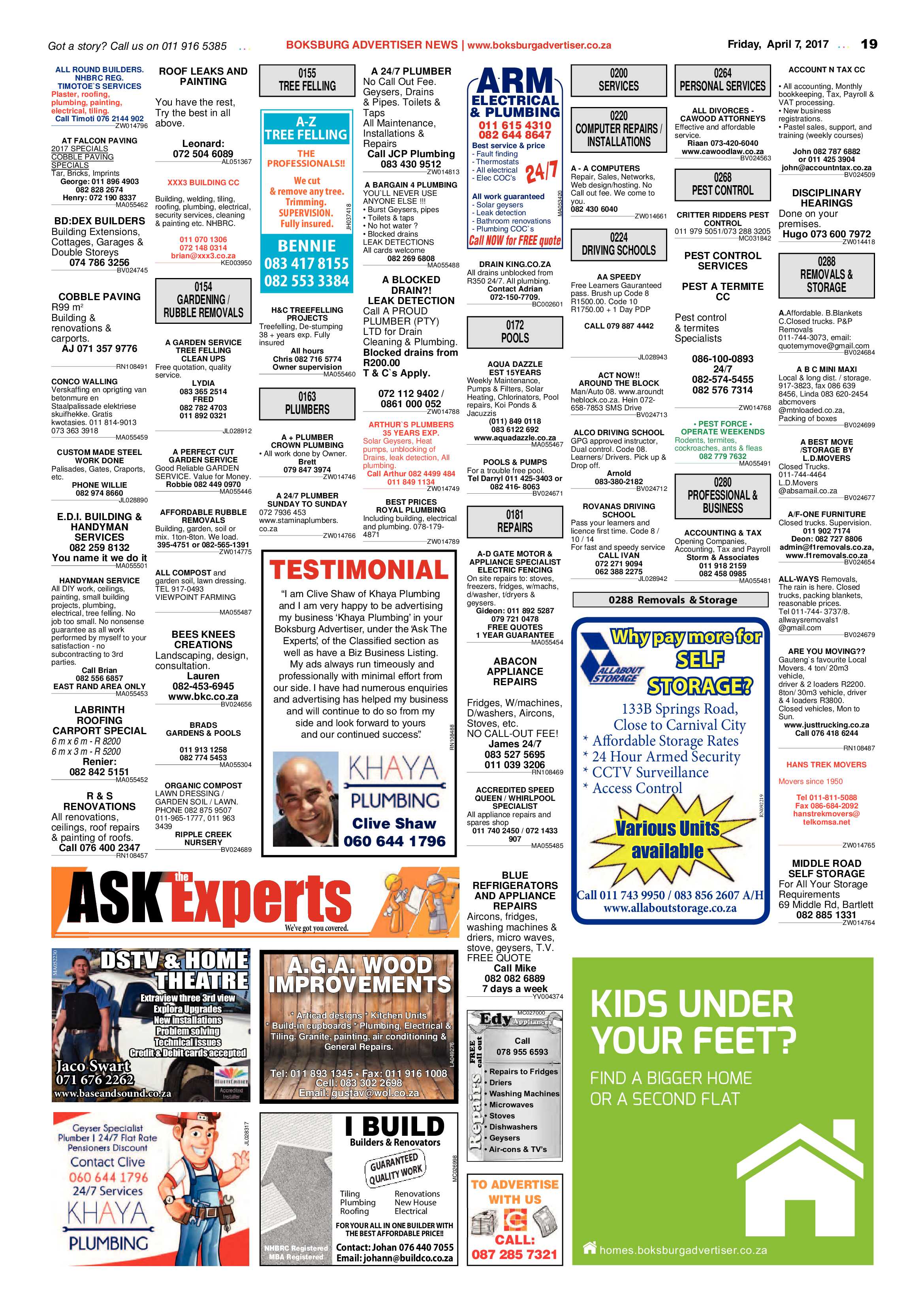 Boksburg Advertiser 04 April 2017 page 19