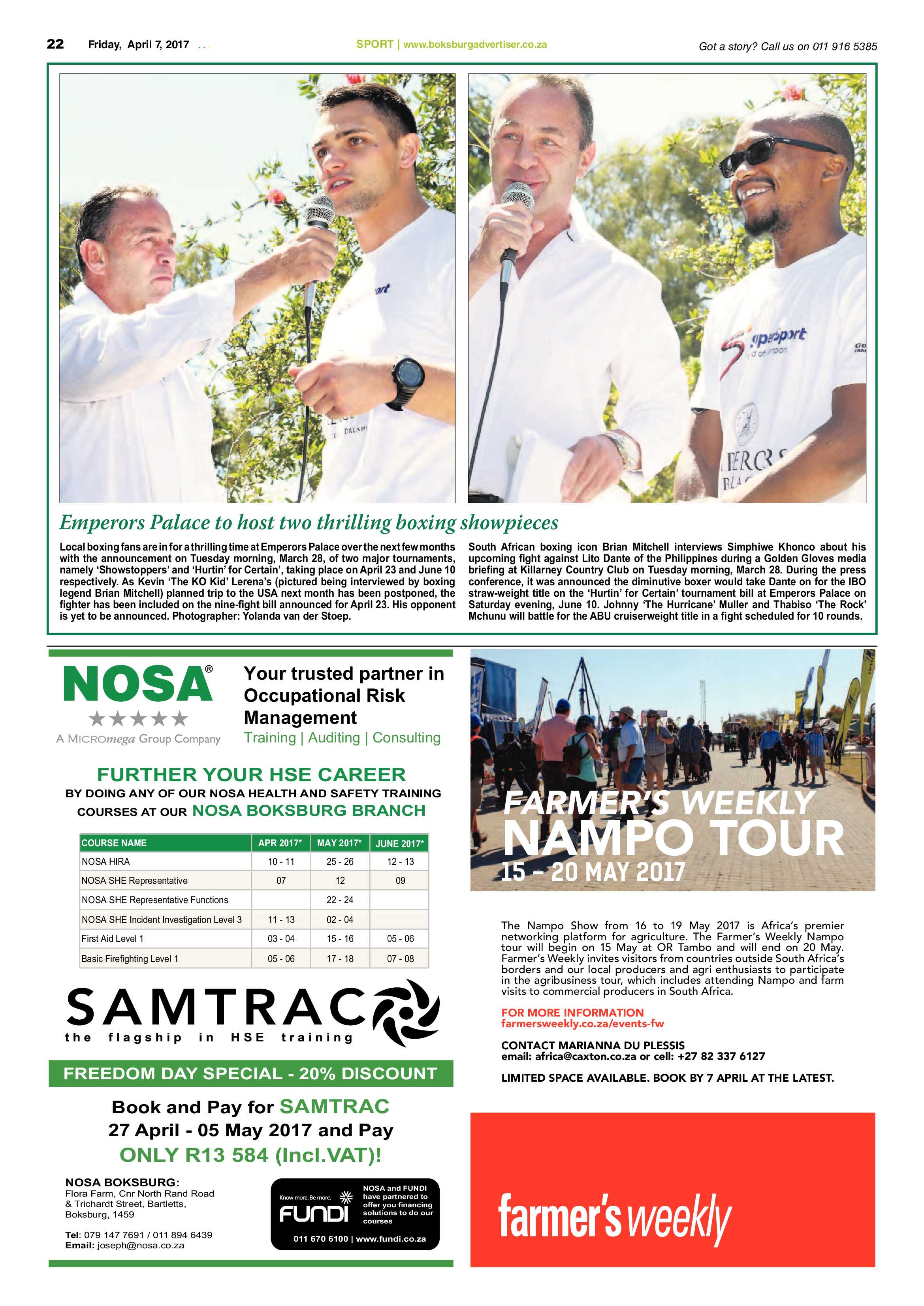 Boksburg Advertiser 04 April 2017 page 22