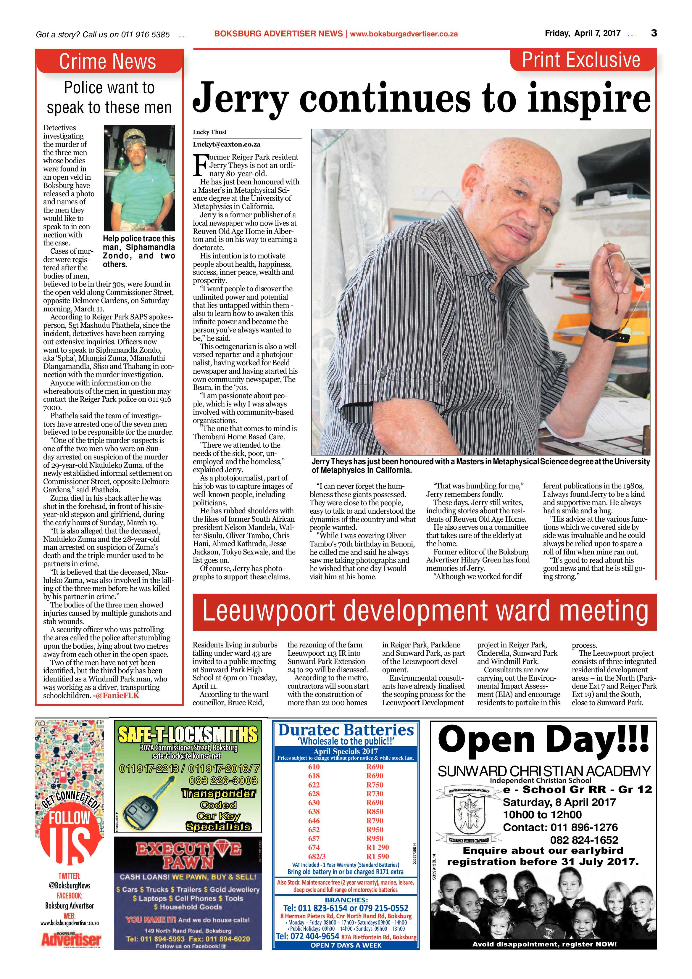 Boksburg Advertiser 04 April 2017 page 3