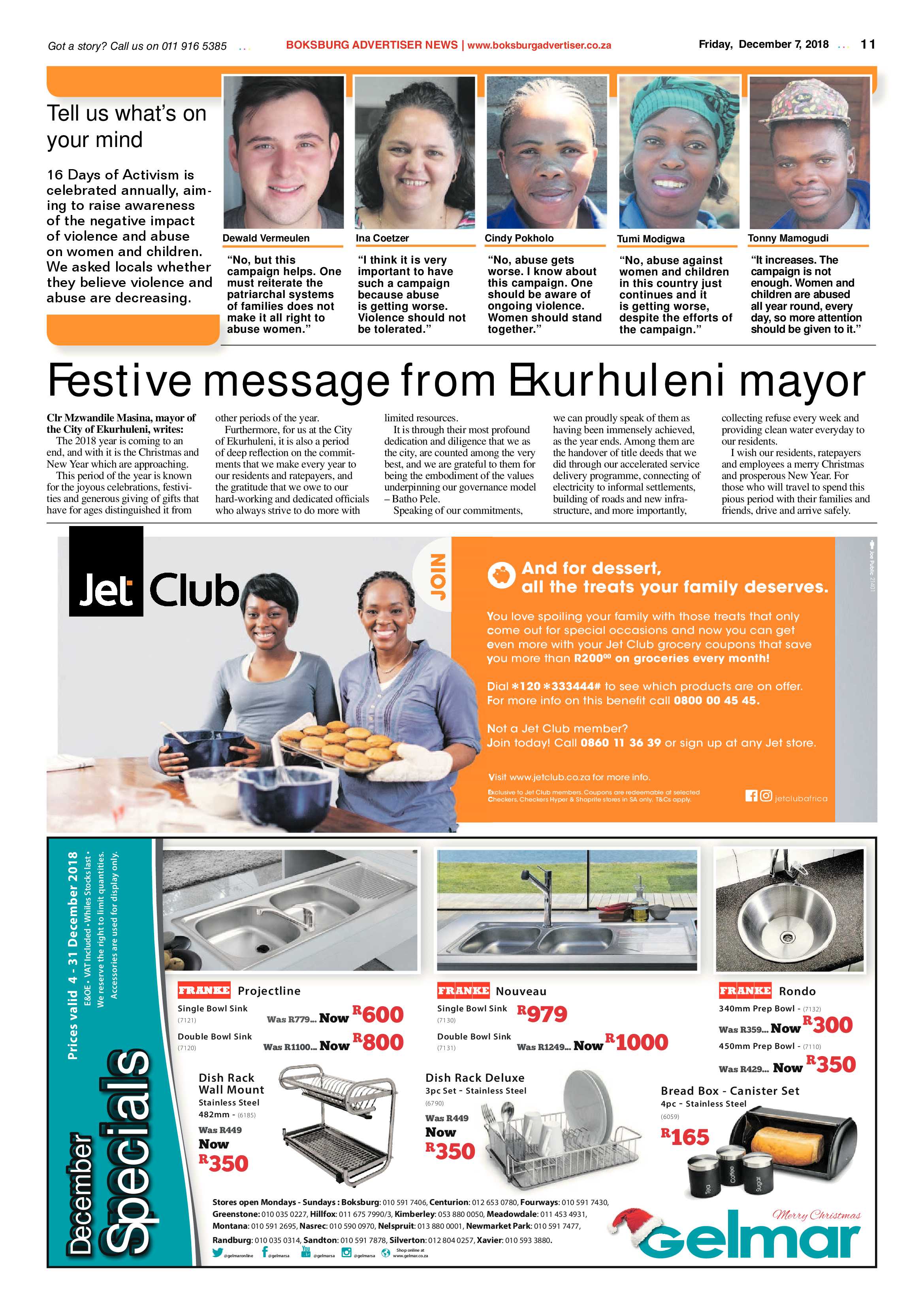 Boksburg Advertiser 04 December 2018 page 11