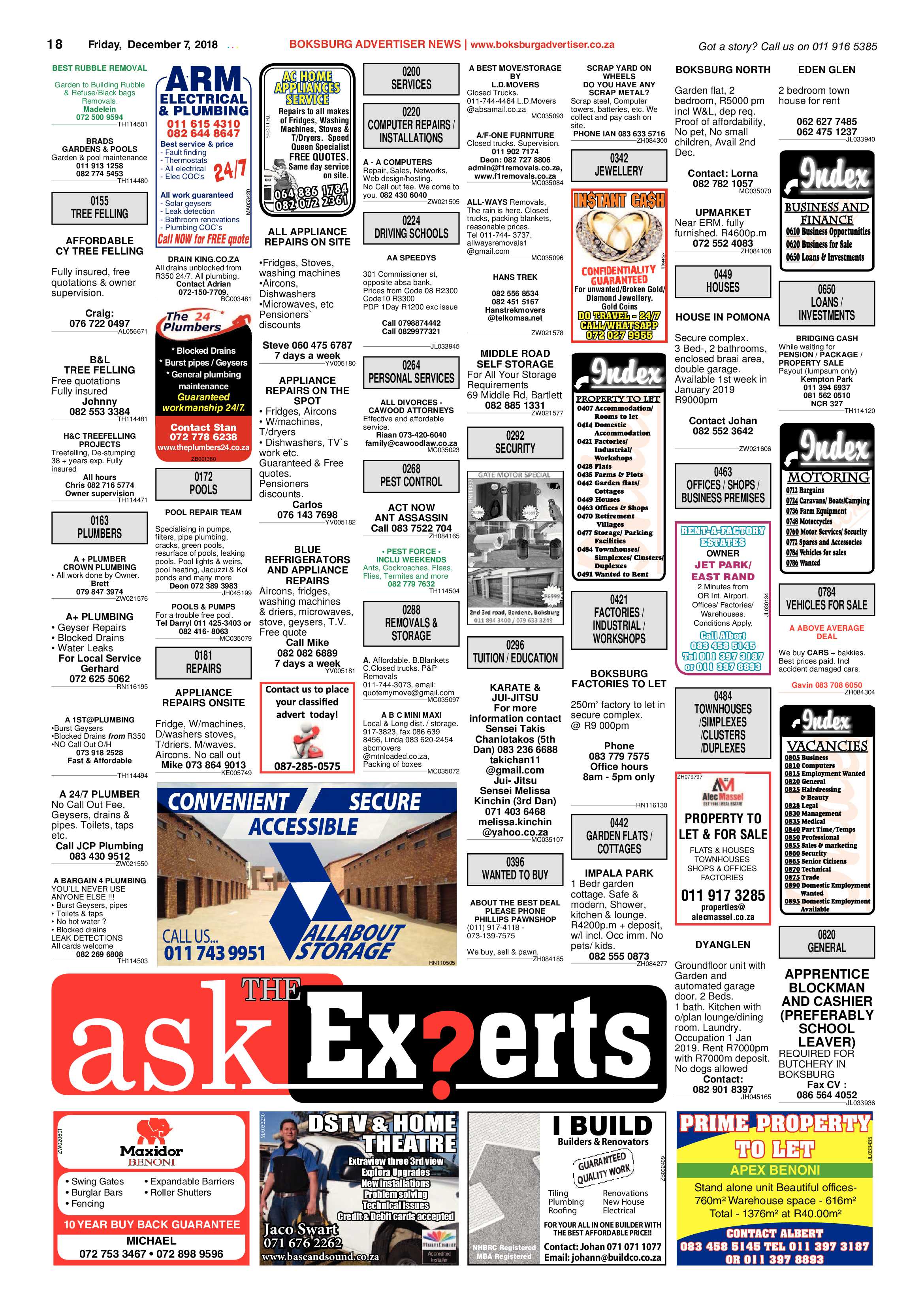 Boksburg Advertiser 04 December 2018 page 18