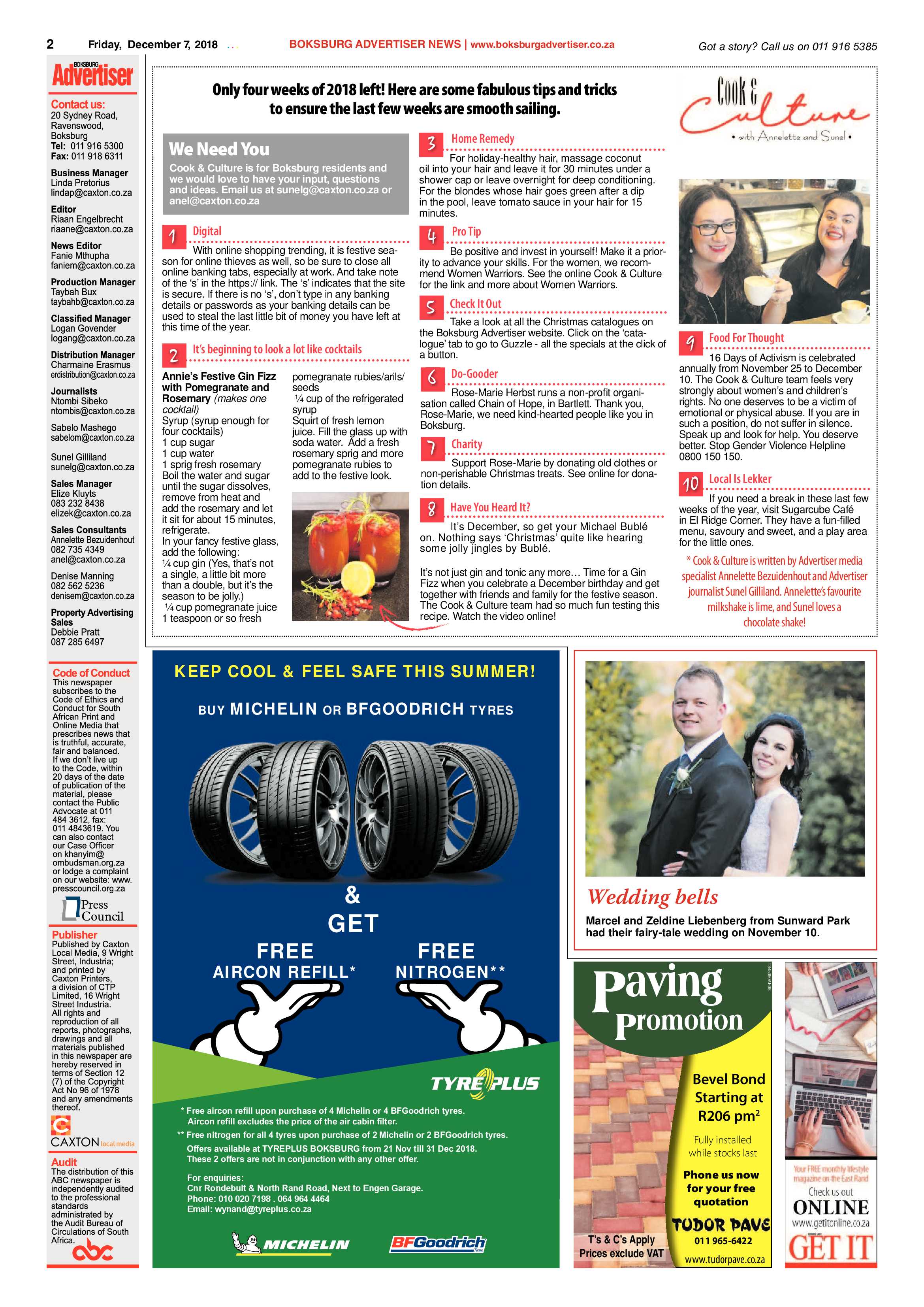 Boksburg Advertiser 04 December 2018 page 2