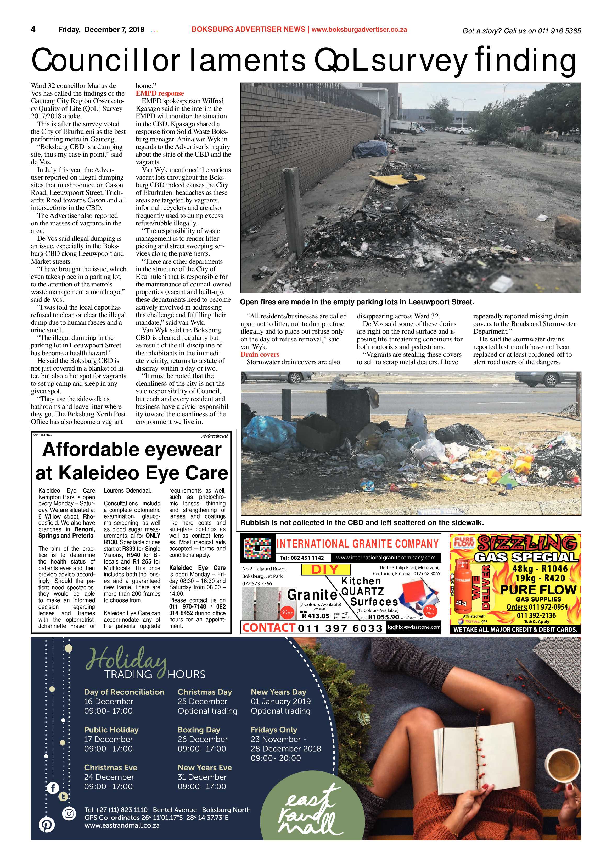 Boksburg Advertiser 04 December 2018 page 4