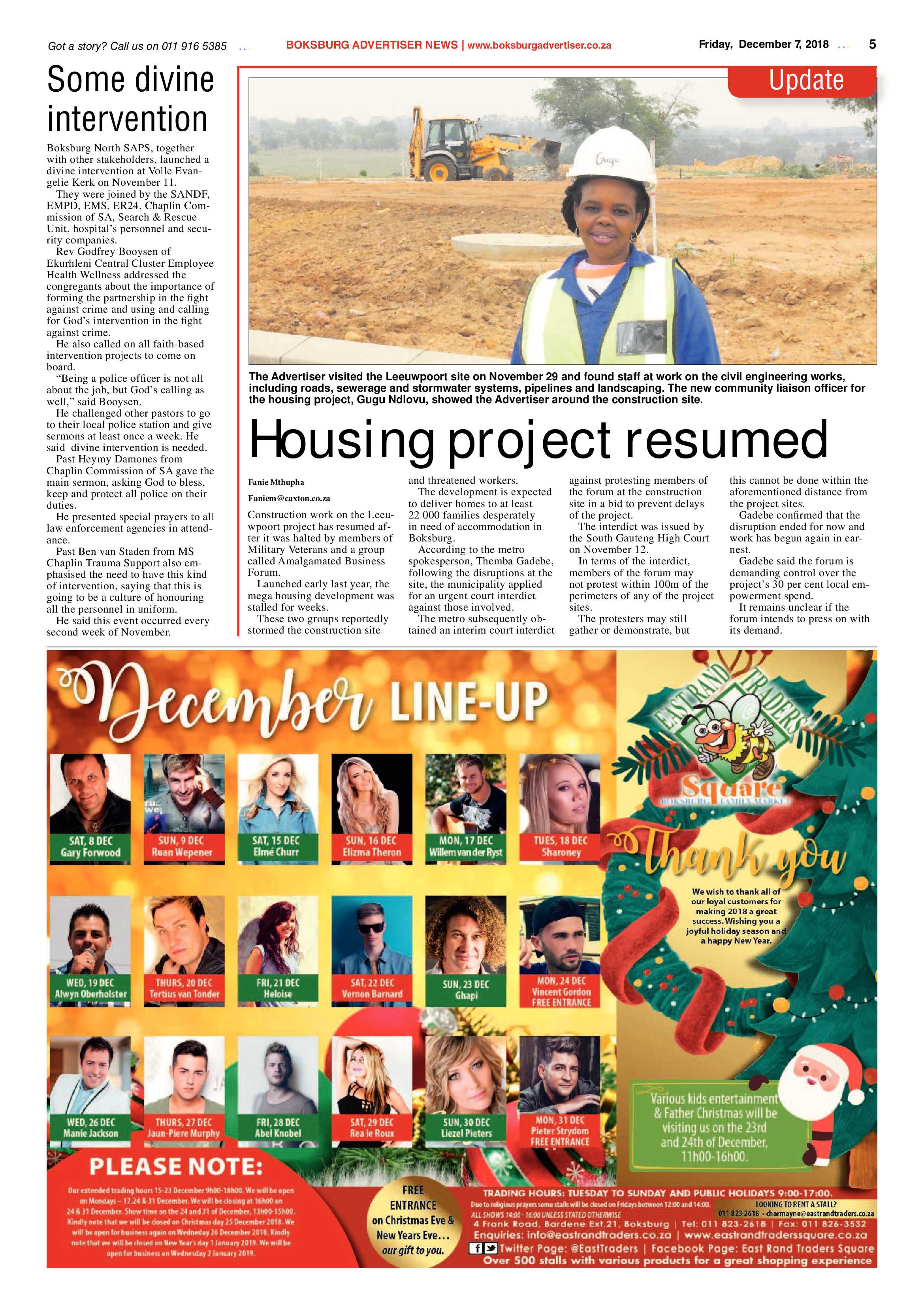 Boksburg Advertiser 04 December 2018 page 5