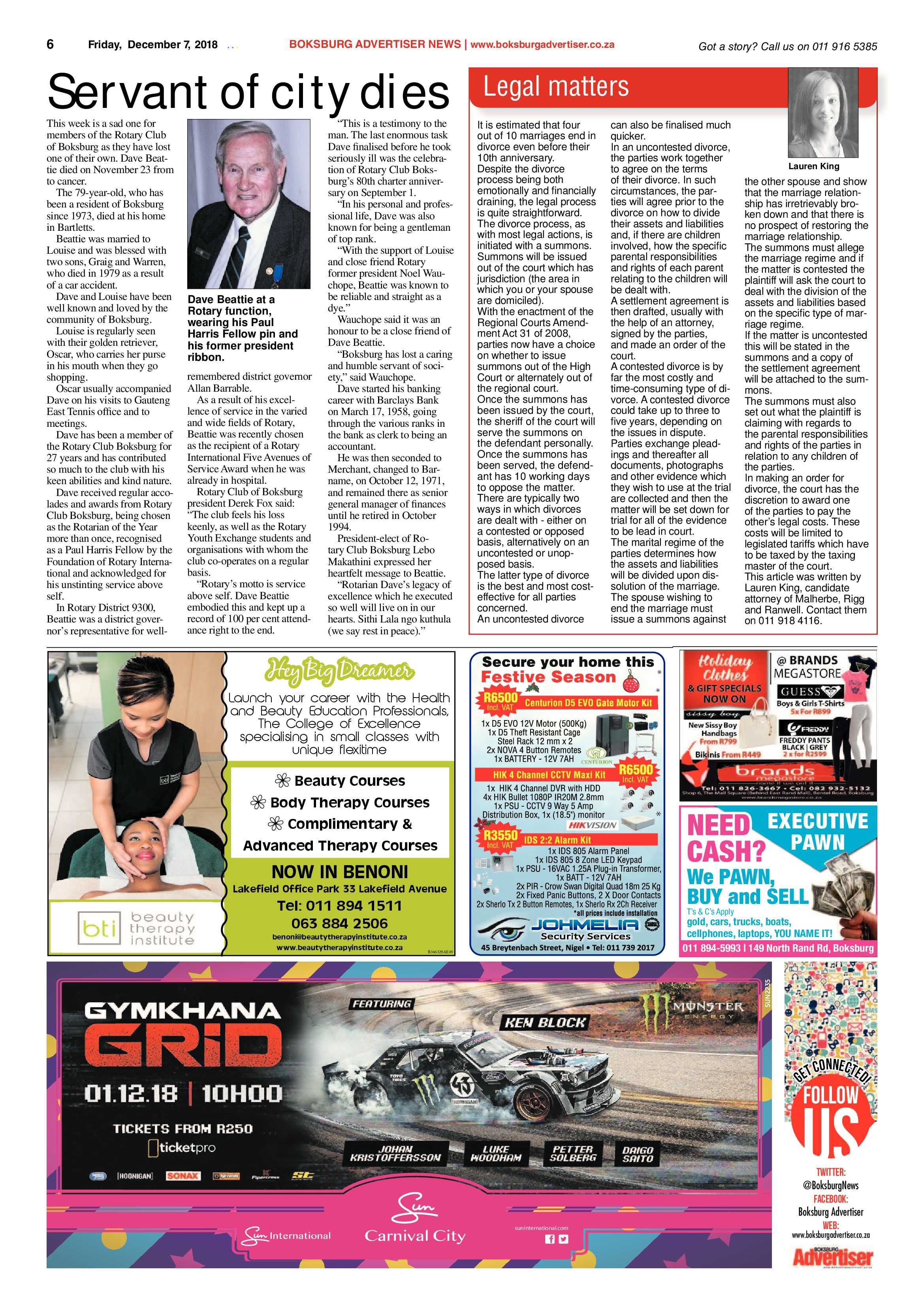 Boksburg Advertiser 04 December 2018 page 6