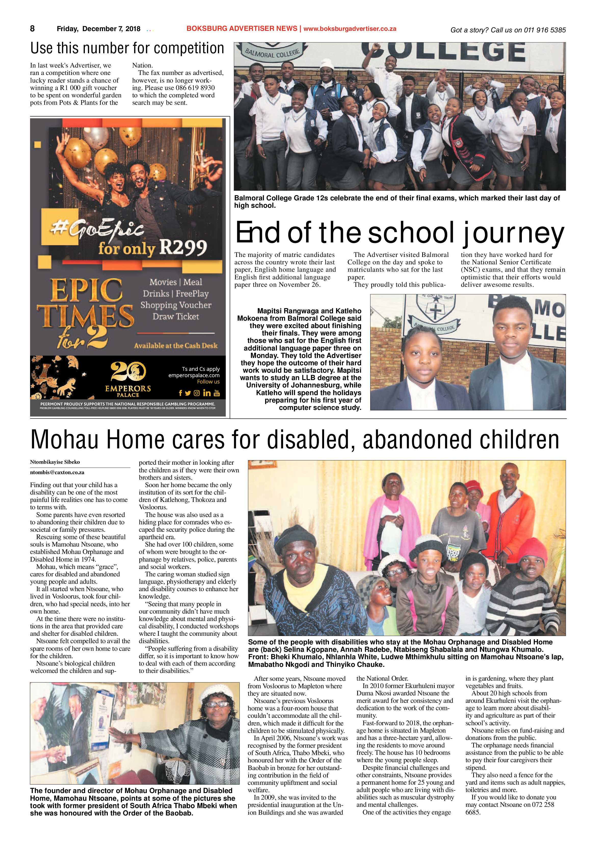 Boksburg Advertiser 04 December 2018 page 8