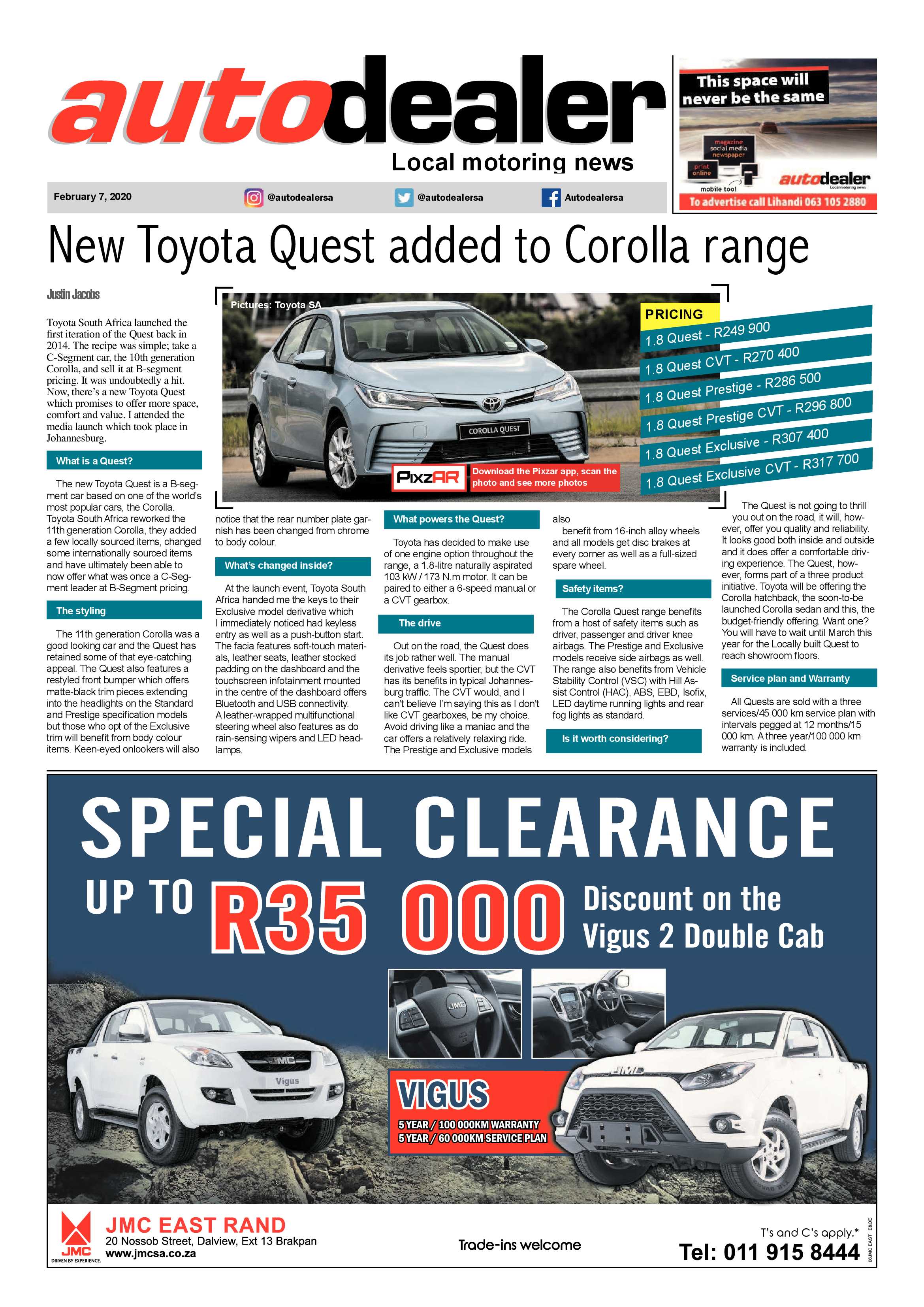 Boksburg Advertiser 04 February 2020 page 13
