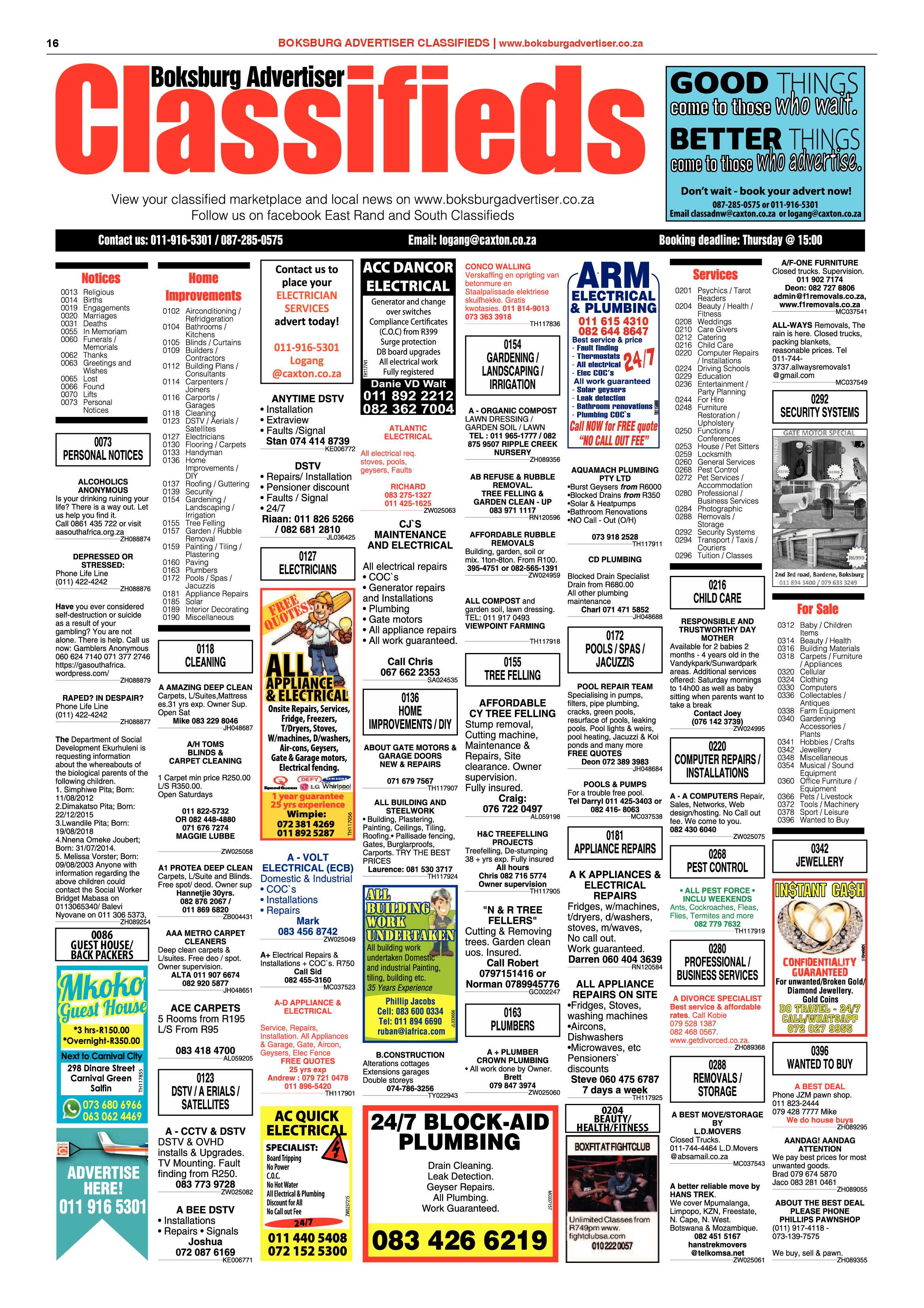 Boksburg Advertiser 04 February 2020 page 16