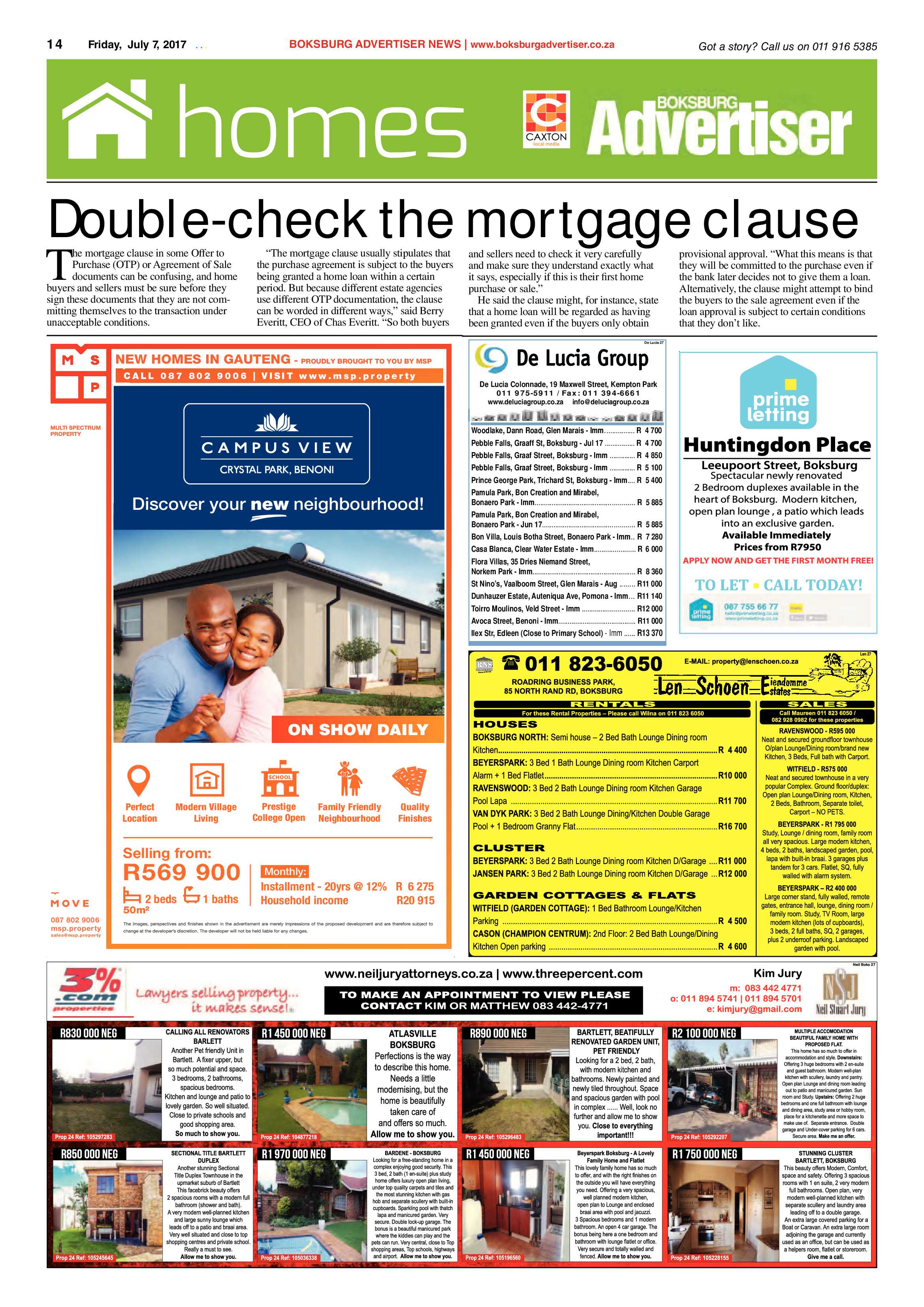 Boksburg Advertiser 04 July 2017 page 14