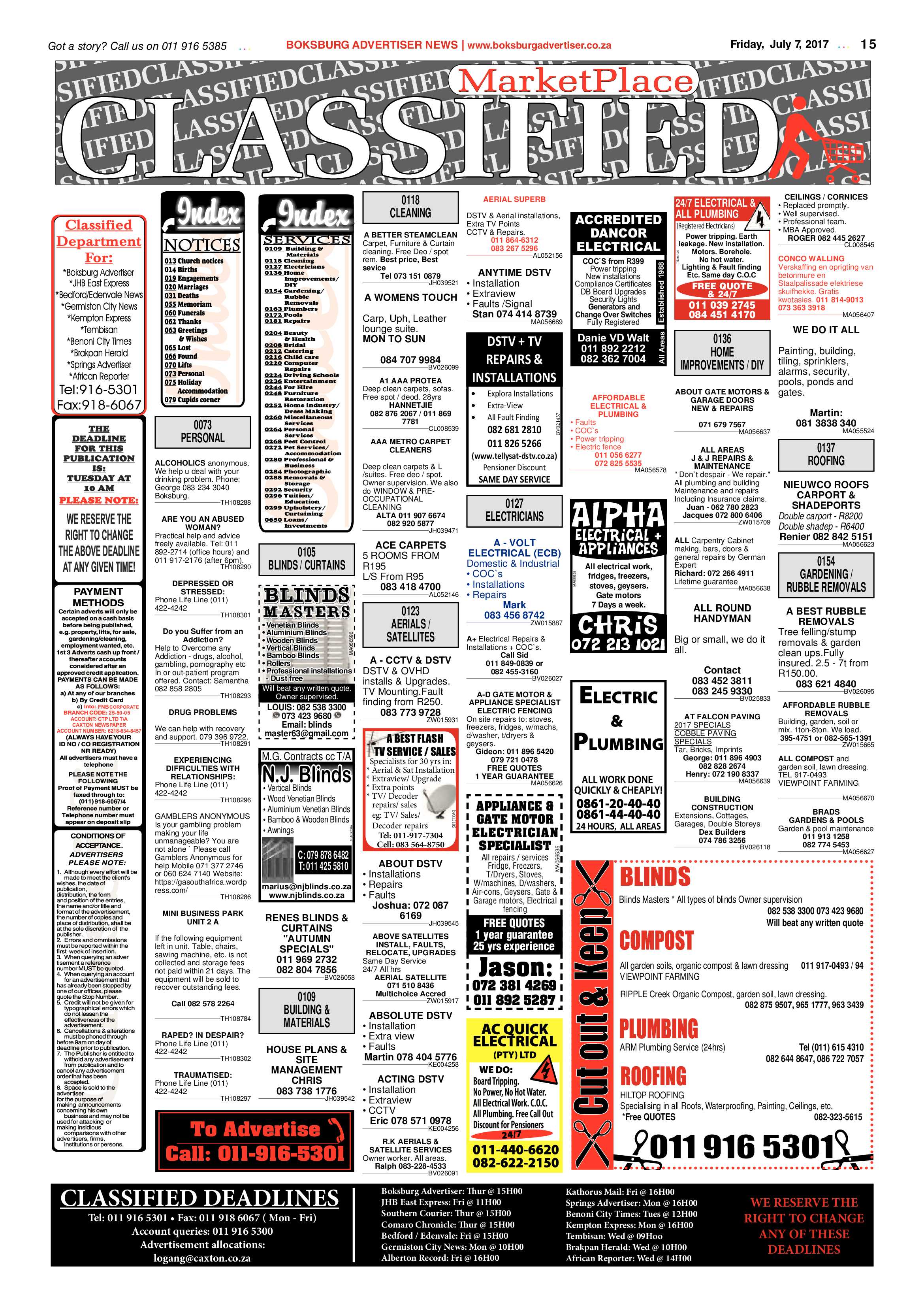 Boksburg Advertiser 04 July 2017 page 15