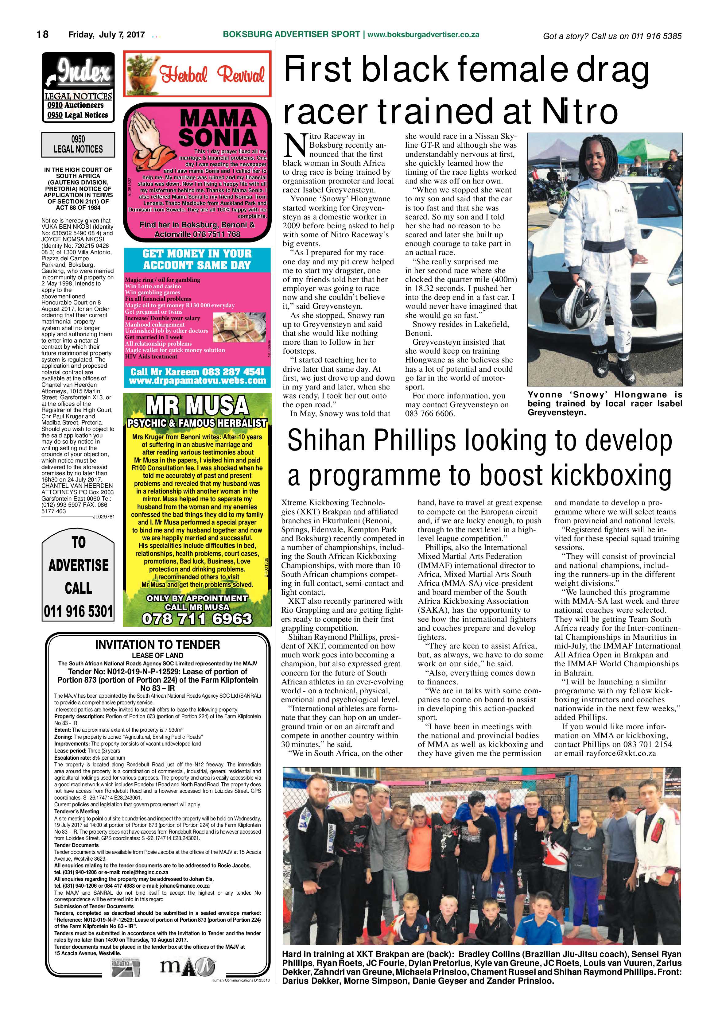 Boksburg Advertiser 04 July 2017 page 18
