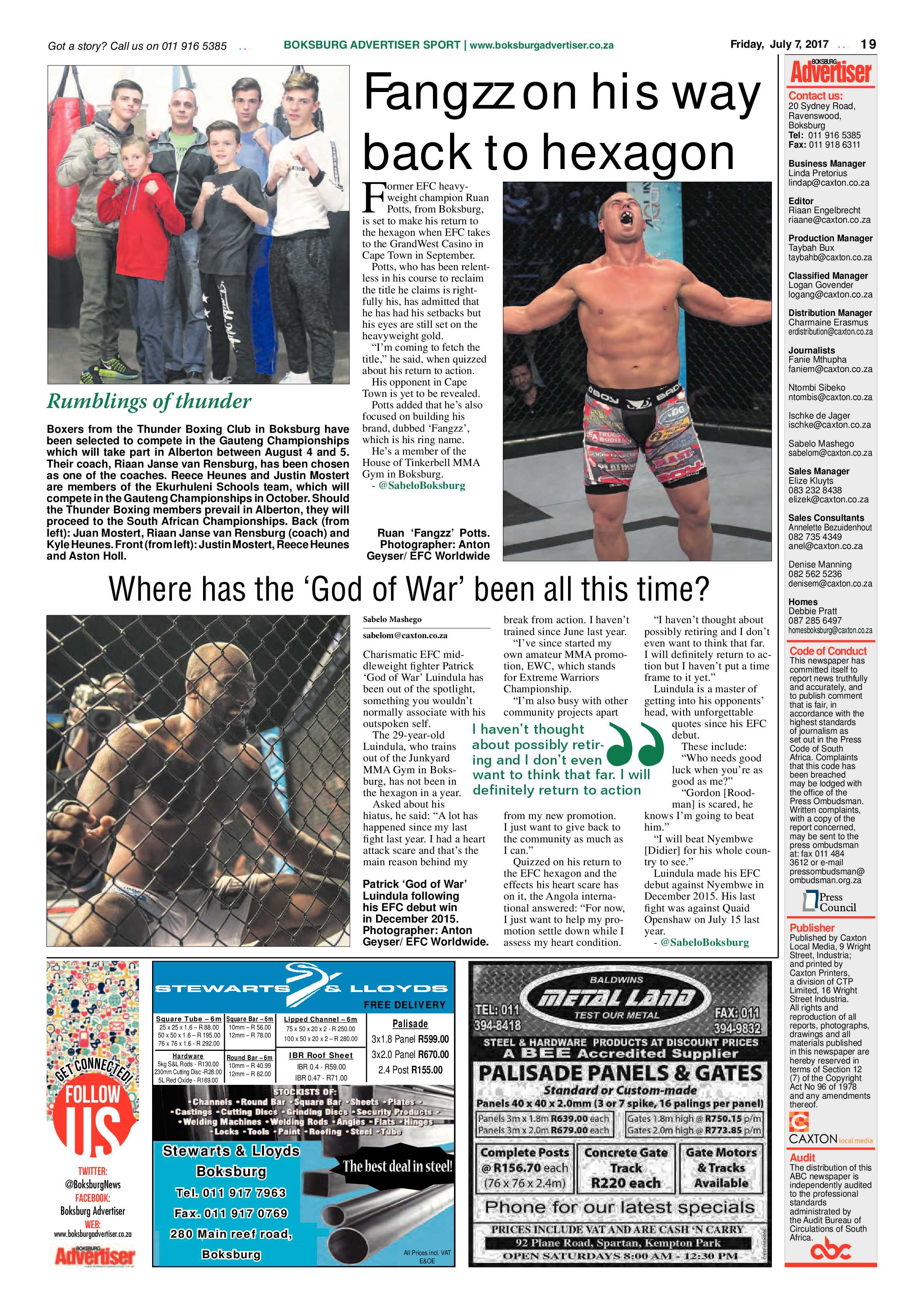 Boksburg Advertiser 04 July 2017 page 19