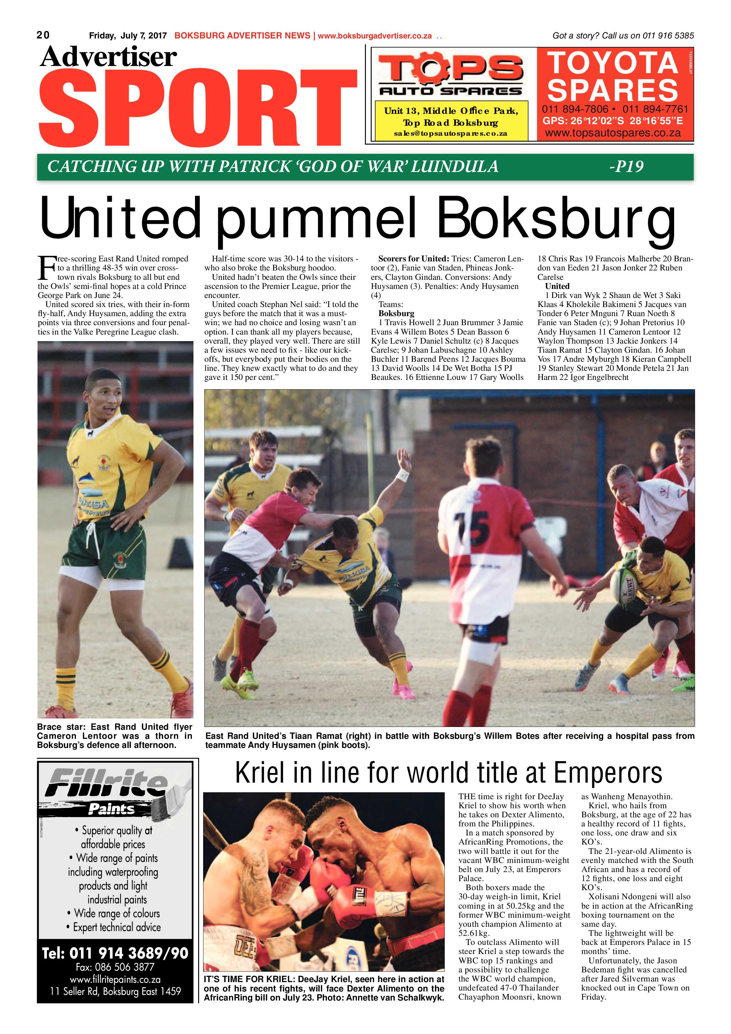 Boksburg Advertiser 04 July 2017 page 20