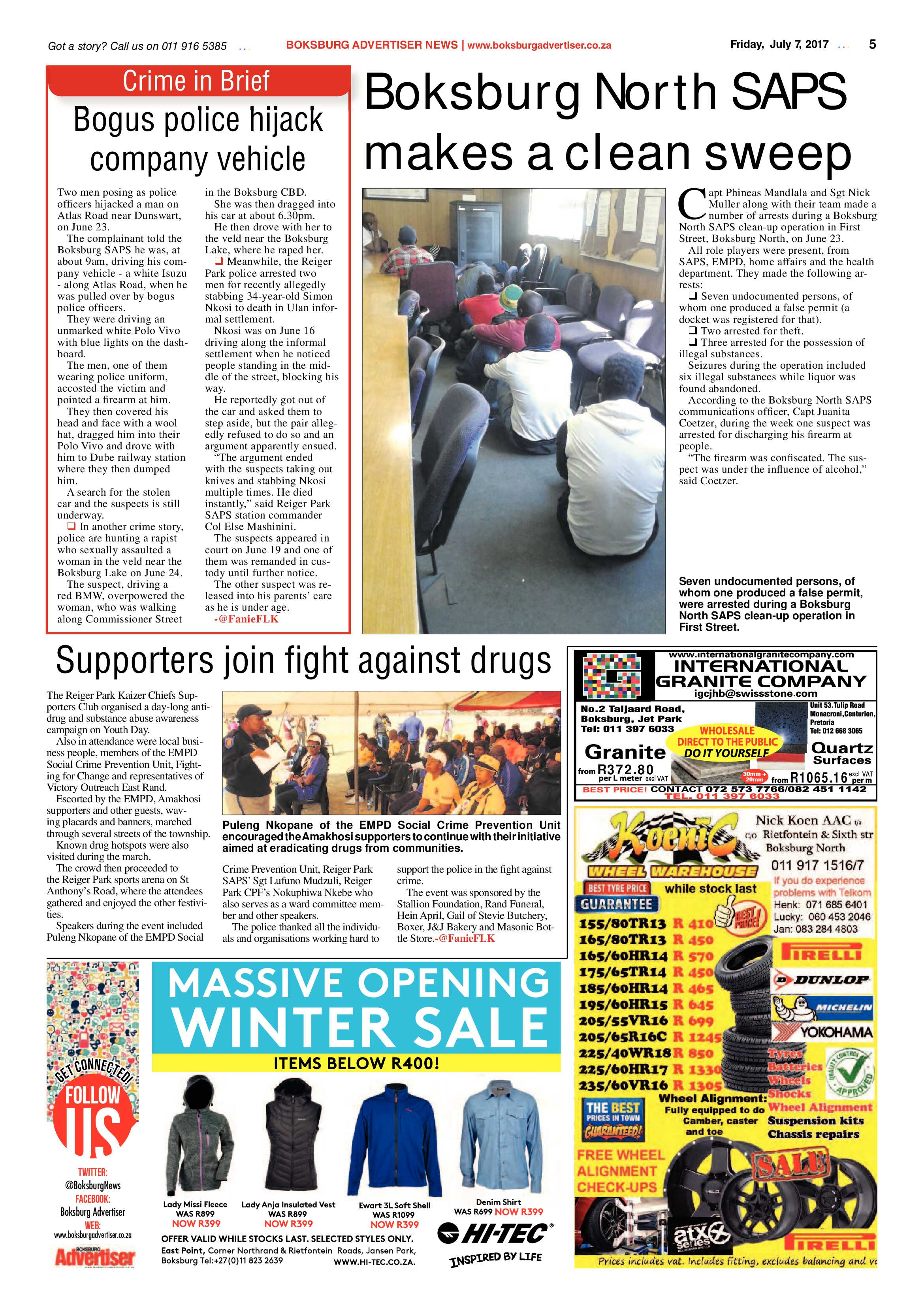Boksburg Advertiser 04 July 2017 page 5