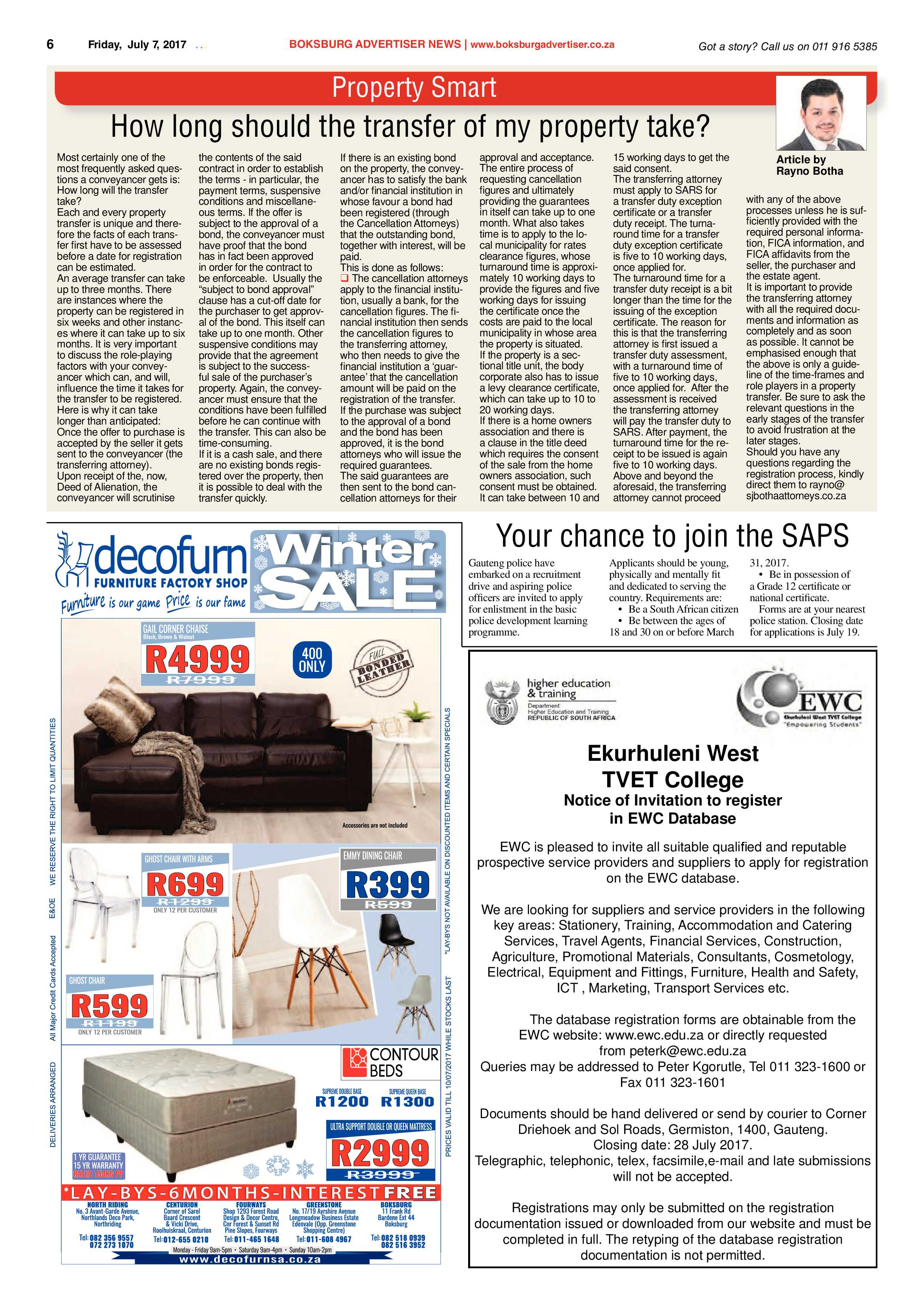 Boksburg Advertiser 04 July 2017 page 6