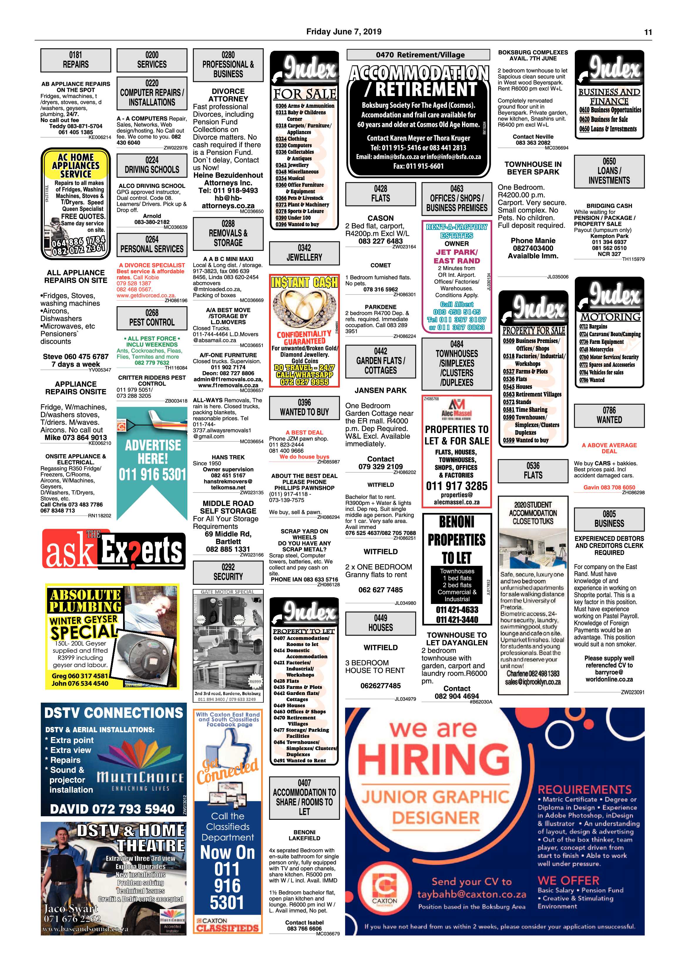 Boksburg Advertiser 04 June 2019 page 11