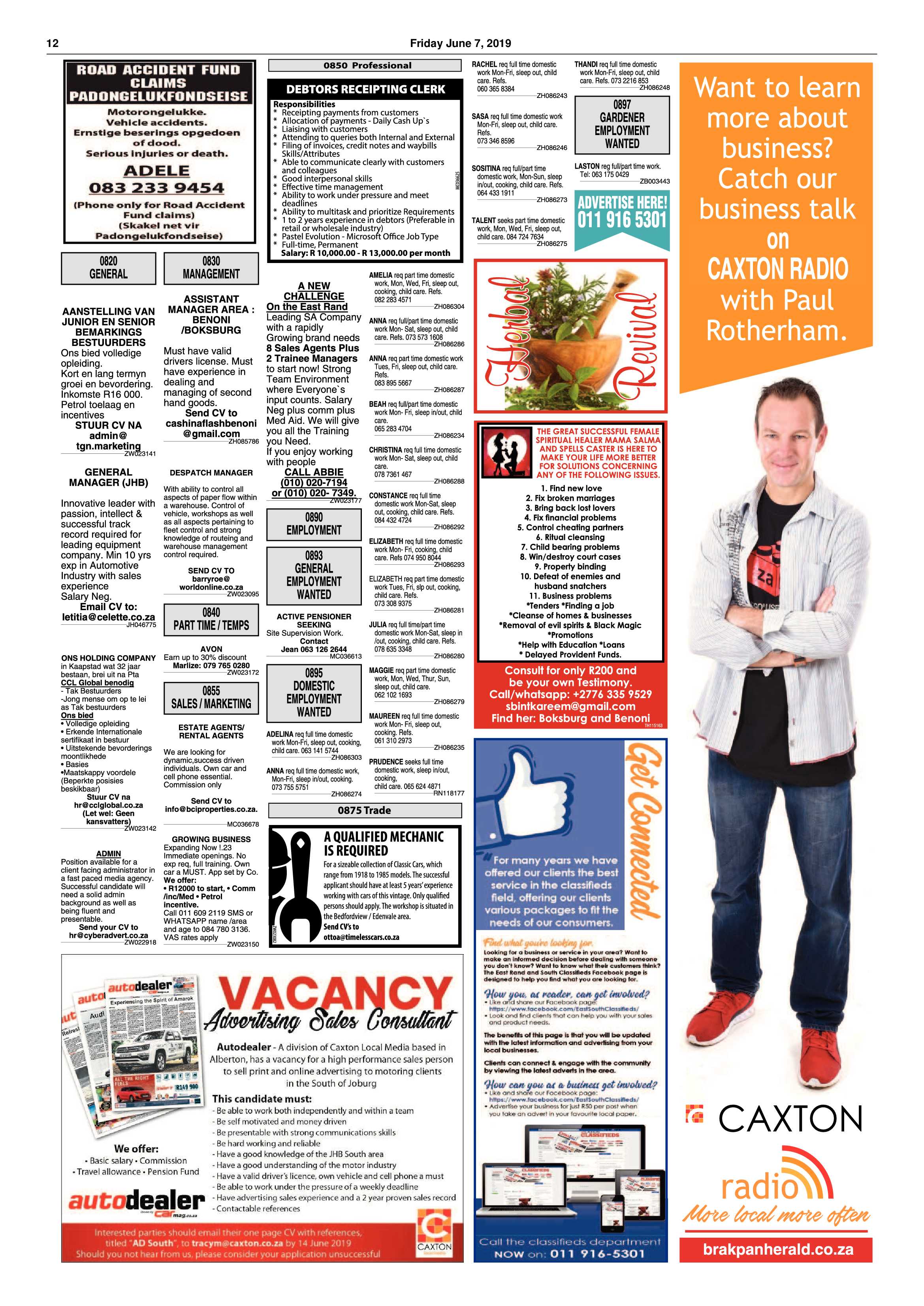 Boksburg Advertiser 04 June 2019 page 12