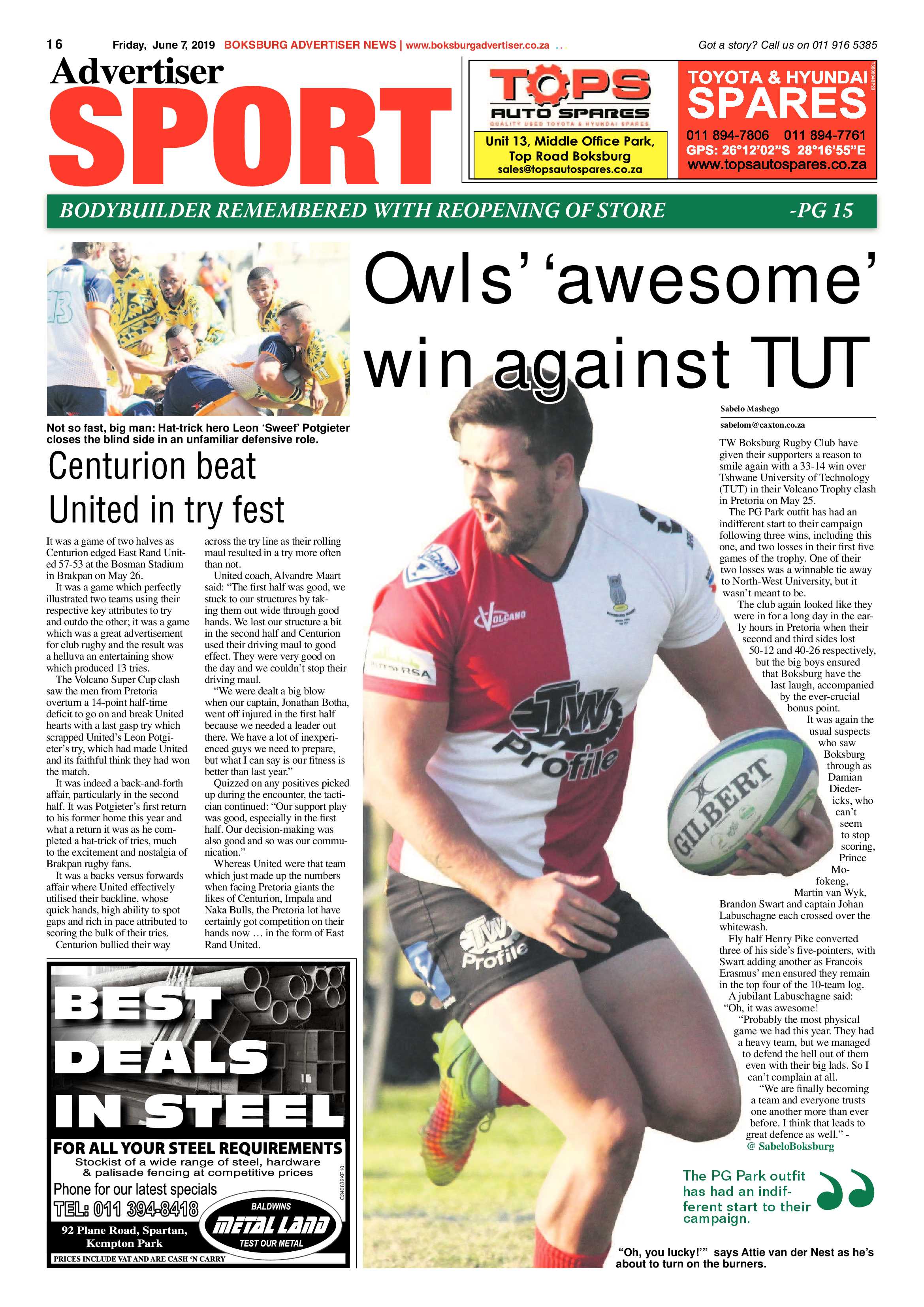 Boksburg Advertiser 04 June 2019 page 16
