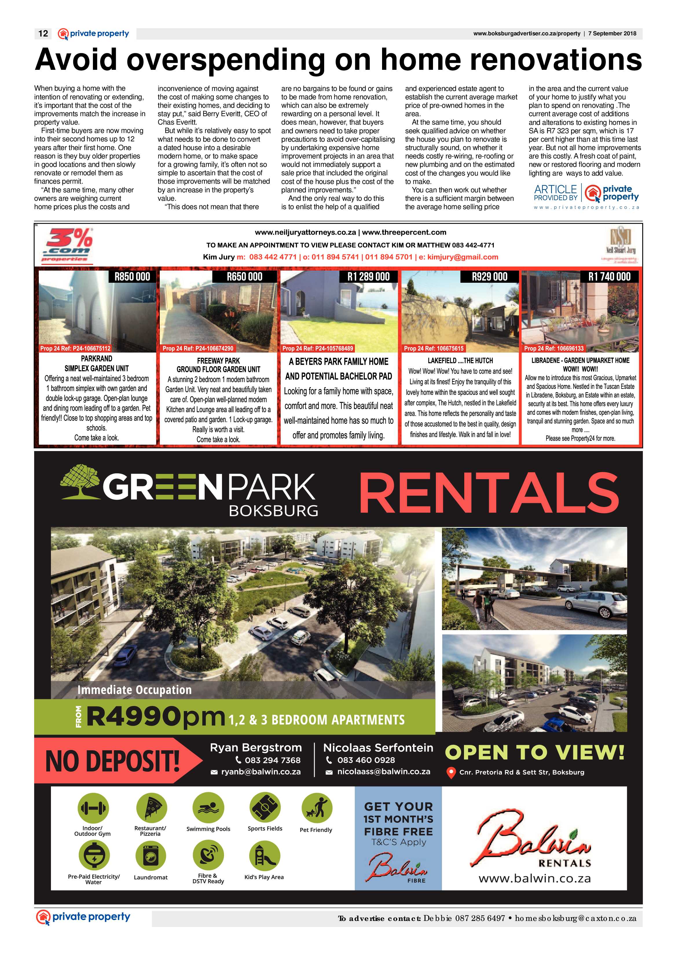 Boksburg Advertiser 04 September 2018 page 12