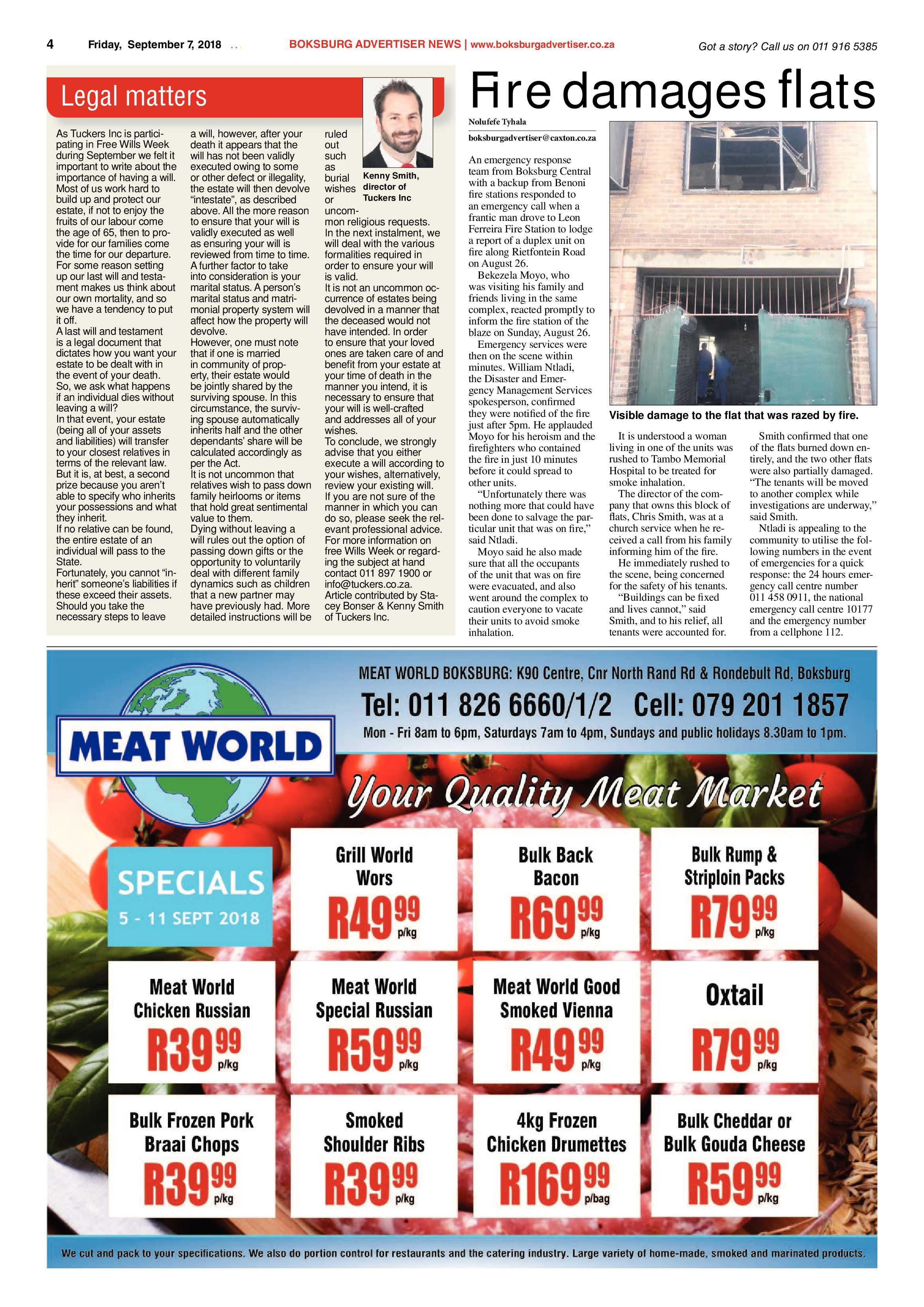 Boksburg Advertiser 04 September 2018 page 4